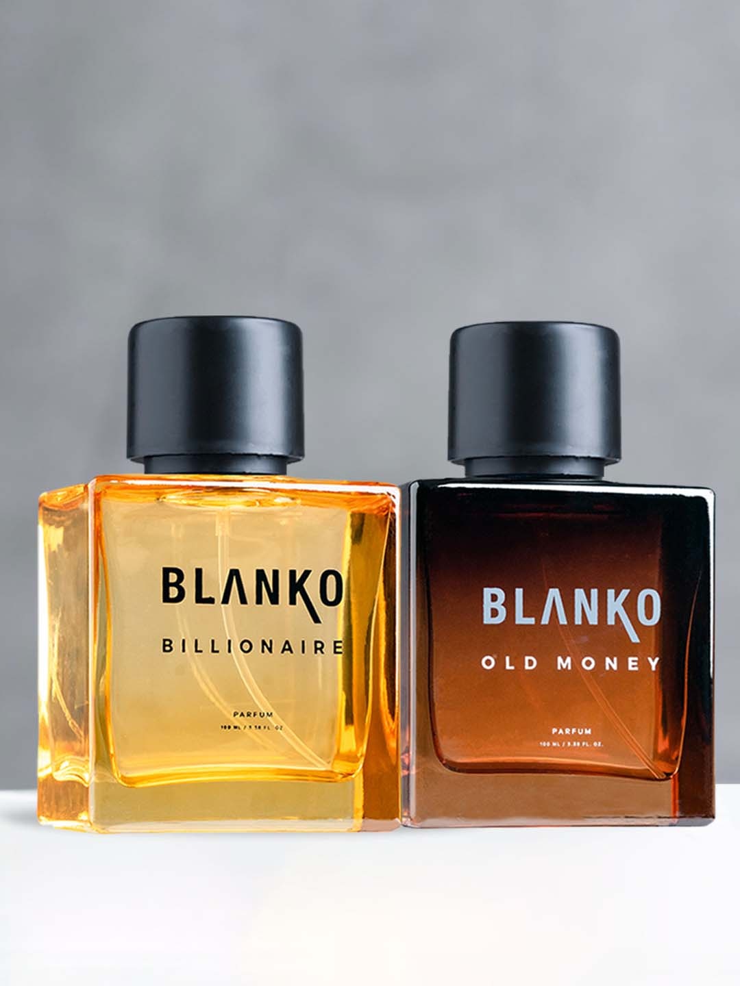 BLANKO Men Set of Billionaire & Old Money TLT Long Lasting Parfum - 100 ml each, Brown
BLANKO Men Set of Billionaire & Old Money TLT Long Lasting Parfum - 100 ml each, Brown