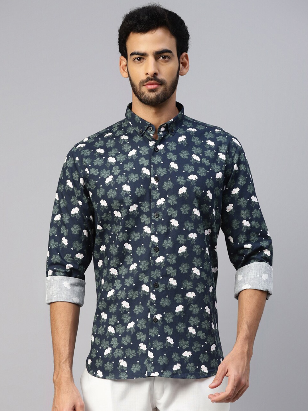 DON VINO Comfort Slim Fit Floral Printed Button-Down Collar Cotton Casual Shirt, Blue
DON VINO Comfort Slim Fit Floral Printed Button-Down Collar Cotton Casual Shirt, Blue