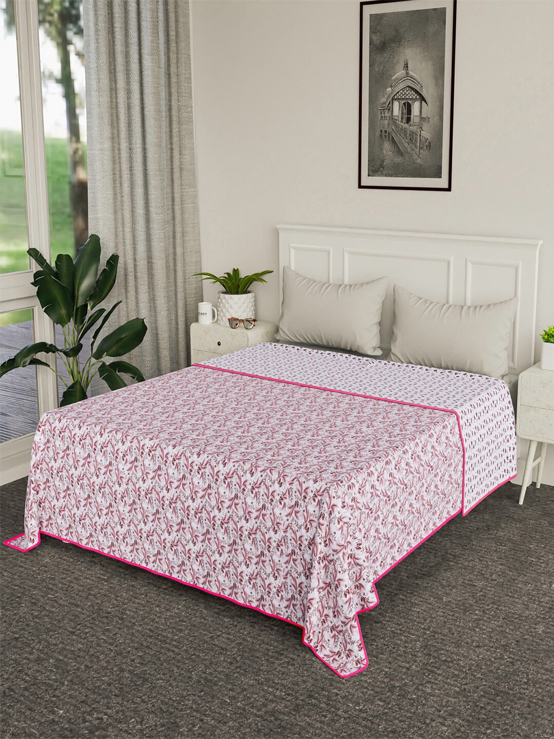 Kuber Industries Pink & White Floral AC Room 120 GSM Reversible Cotton Double Bed Blanket
Kuber Industries Pink & White Floral AC Room 120 GSM Reversible Cotton Double Bed Blanket