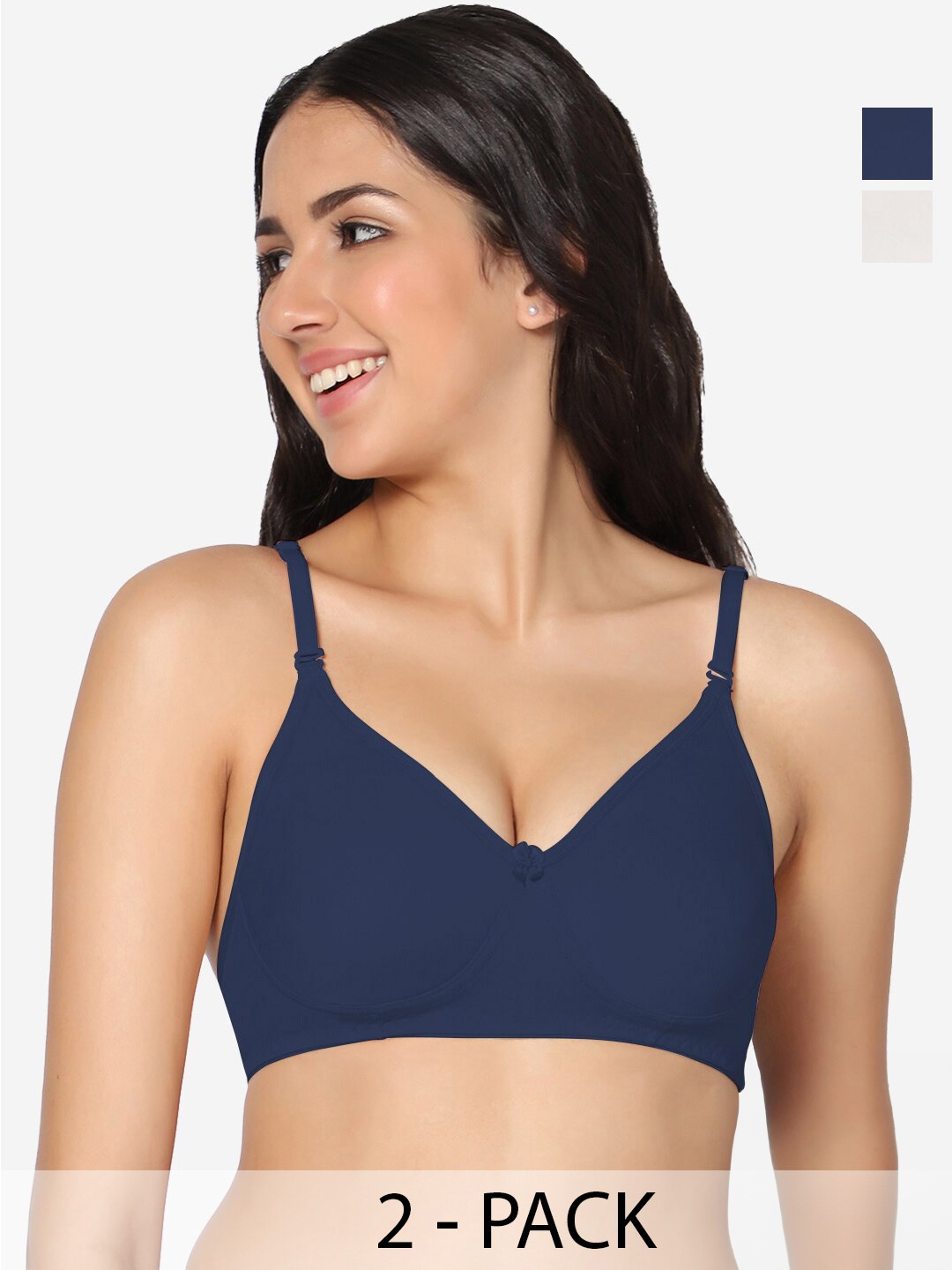 In Care Pack Of 2 Full Coverage All Day Comfort Super Support Bra Cotton T-shirt Bras, White
In Care Pack Of 2 Full Coverage All Day Comfort Super Support Bra Cotton T-shirt Bras, White