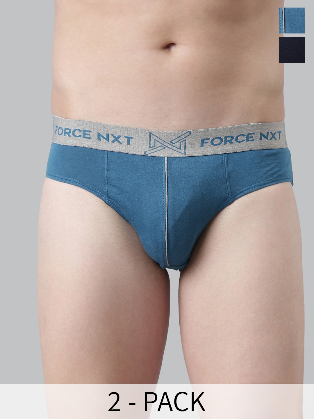 Force NXT Pack Of 2 Anti Microbial Premium Pure Cotton Briefs MNFF-117-R3-ASST-C2-PO2, Blue
Force NXT Pack Of 2 Anti Microbial Premium Pure Cotton Briefs MNFF-117-R3-ASST-C2-PO2, Blue