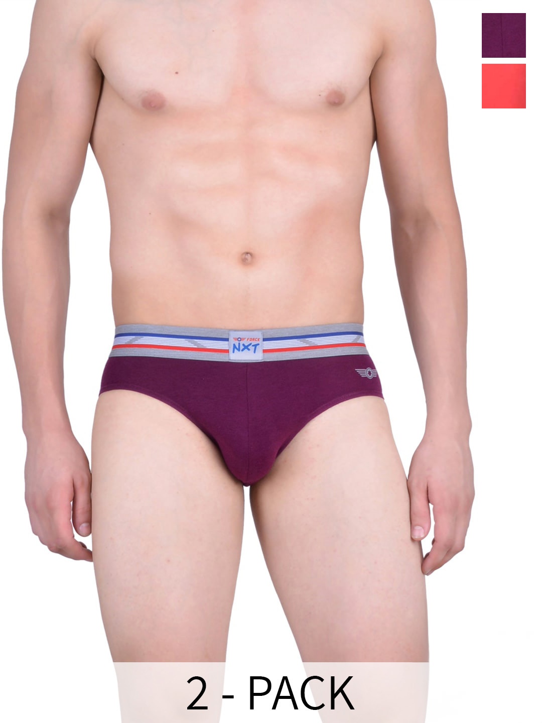 Force NXT Pack Of 2 Assorted Anti Microbial Cotton Basic Briefs MNFL-54-R3-ASST-C2-PO2
Force NXT Pack Of 2 Assorted Anti Microbial Cotton Basic Briefs MNFL-54-R3-ASST-C2-PO2