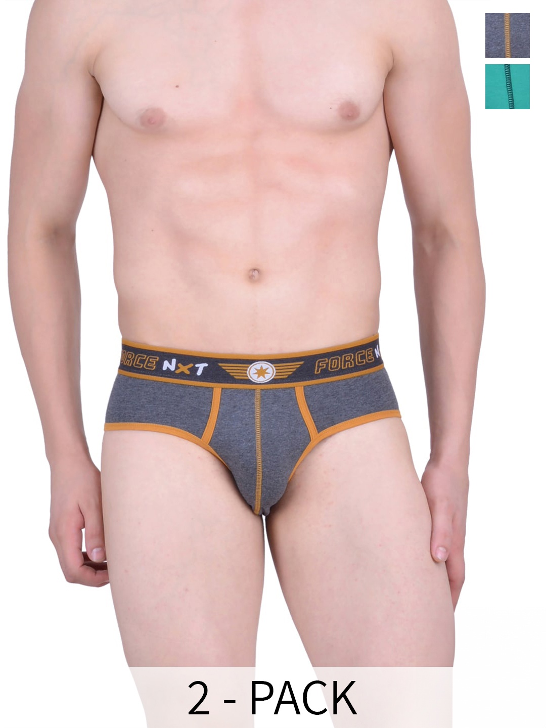 Force NXT Pack Of 2 Assorted Pure Cotton Anti Microbial Briefs MNFL-32-R3-ASST-C2-PO2
Force NXT Pack Of 2 Assorted Pure Cotton Anti Microbial Briefs MNFL-32-R3-ASST-C2-PO2