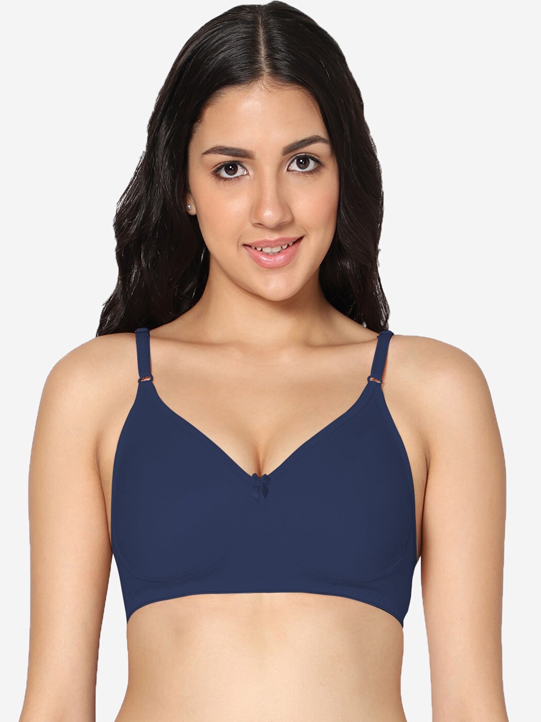 In Care Non-Padded Full Coverage All Day Comfort Cotton Seamless T-shirt Bra, Navy blue
In Care Non-Padded Full Coverage All Day Comfort Cotton Seamless T-shirt Bra, Navy blue