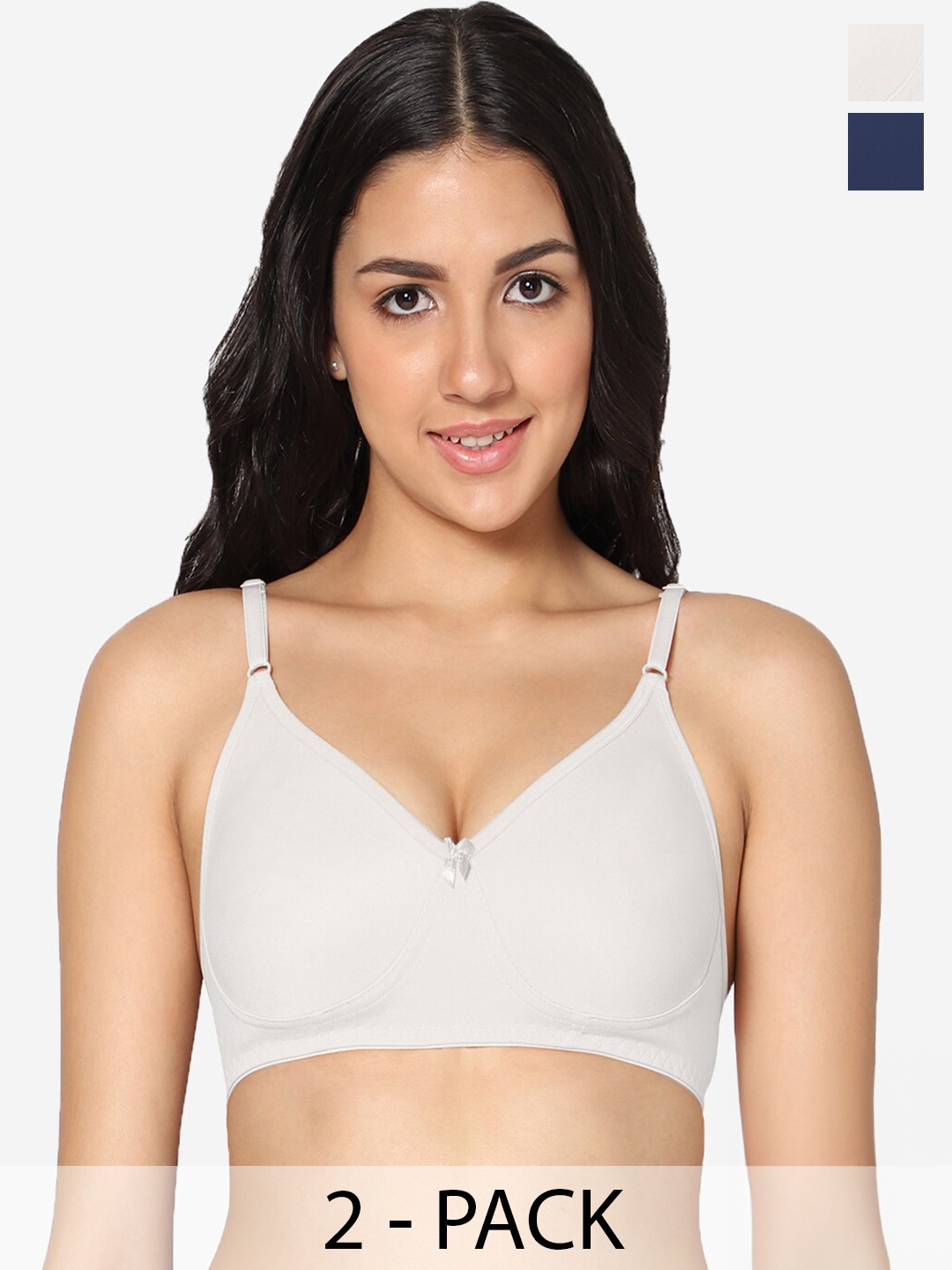 In Care Pack Of 2 Full Coverage Seamless Pure Cotton T-shirt Bra With All Day Comfort, White
In Care Pack Of 2 Full Coverage Seamless Pure Cotton T-shirt Bra With All Day Comfort, White