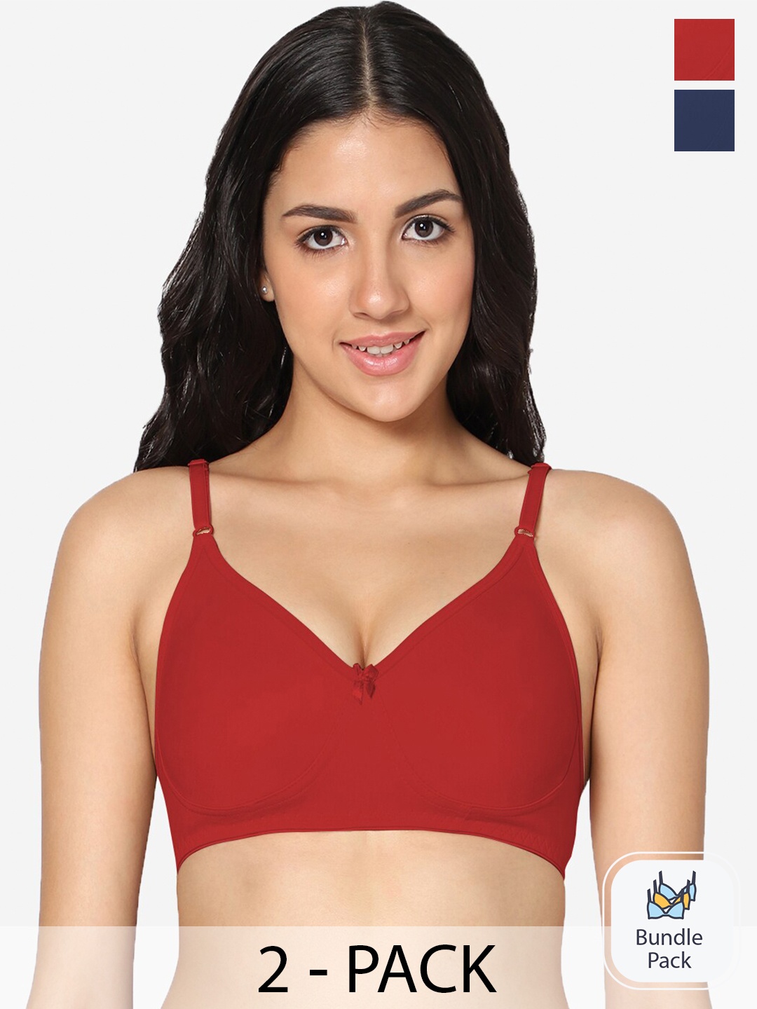 In Care Pack Of 2 Full Coverage Non Padded Seamless T-shirt Bra - All Day Comfort, Blue
In Care Pack Of 2 Full Coverage Non Padded Seamless T-shirt Bra - All Day Comfort, Blue