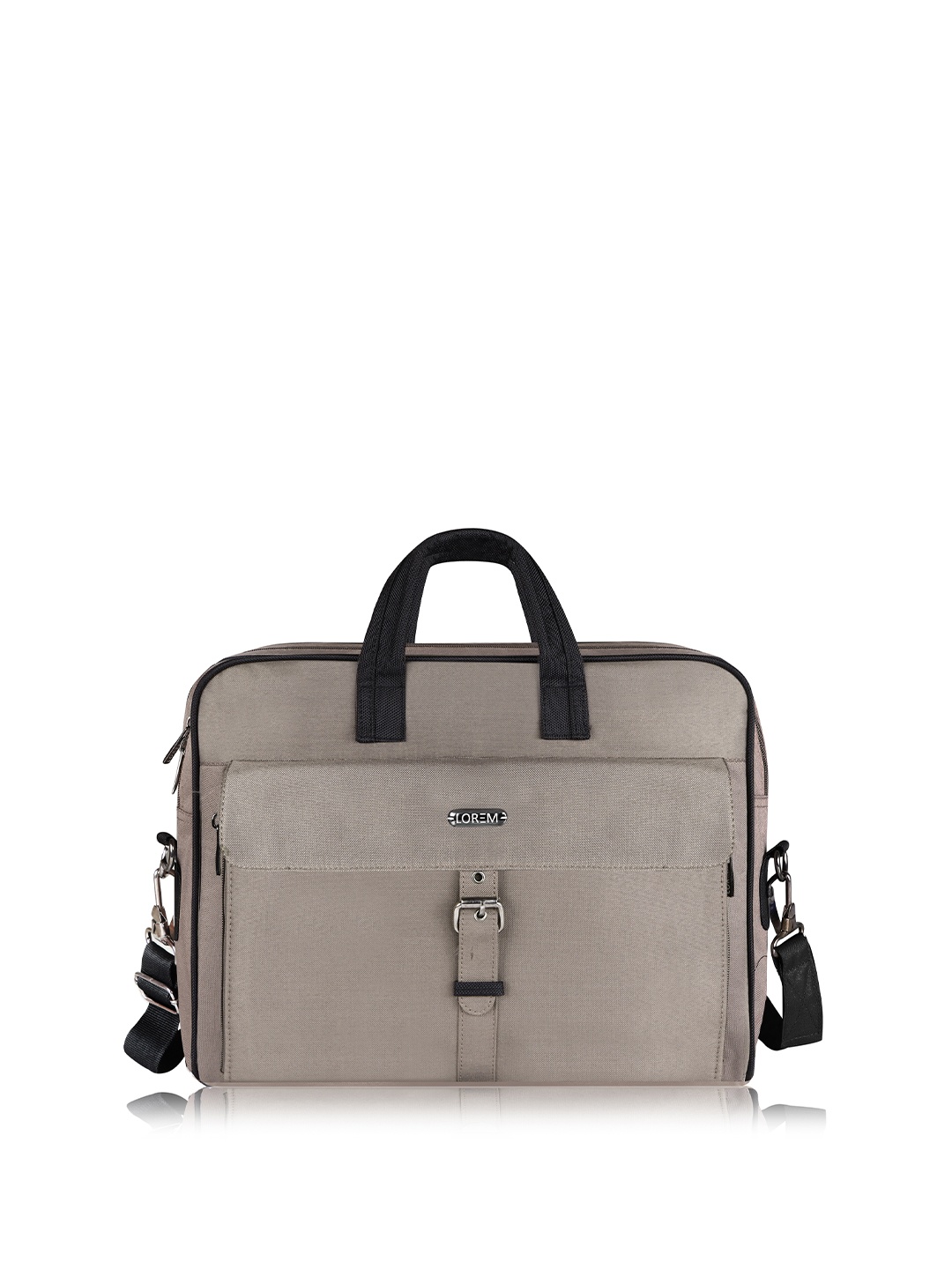 LOREM Unisex Textured Messenger Bag, Grey