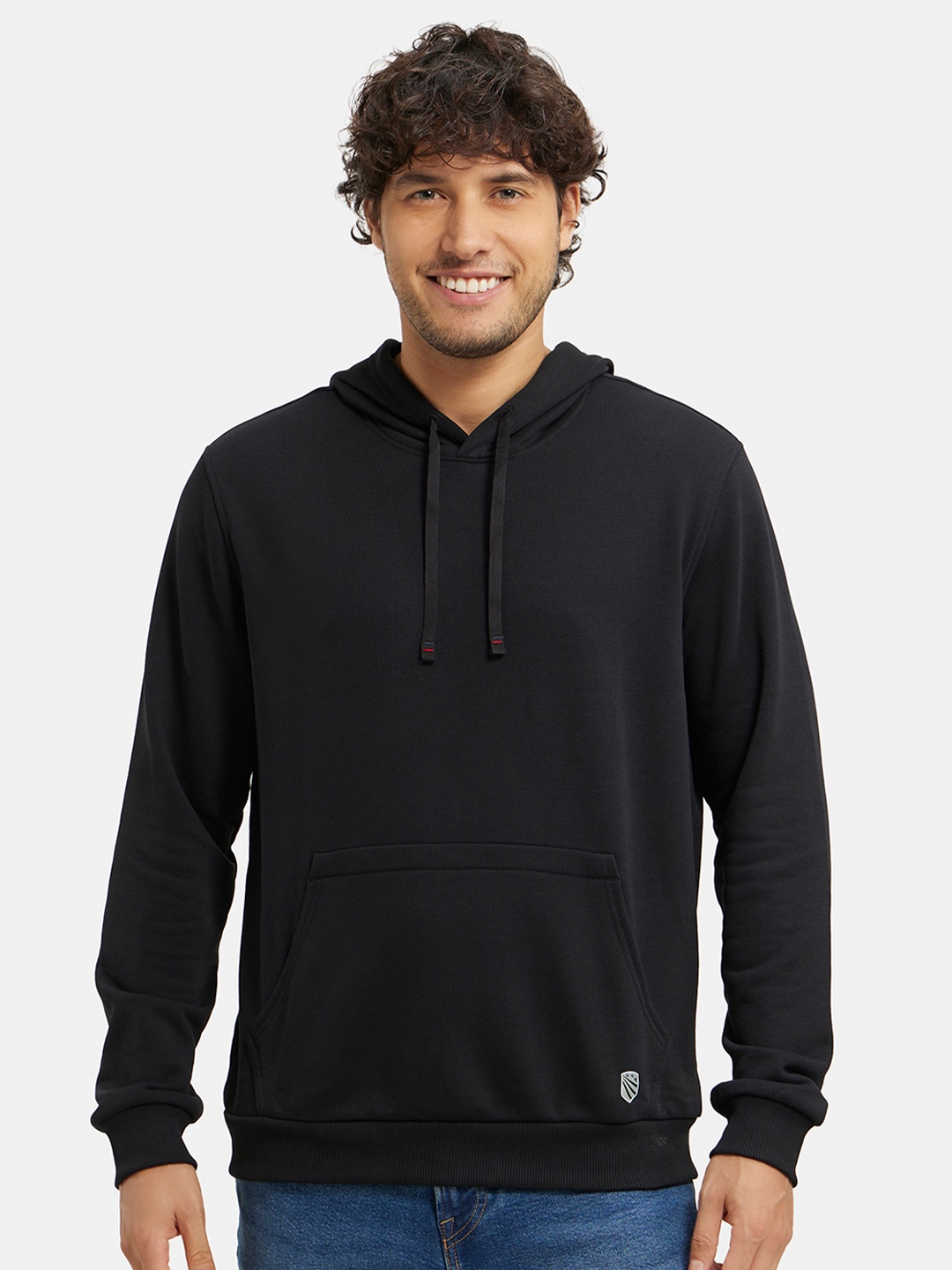 Jockey Combed Cotton Rich French Terry Hoodie Sweatshirt with Ribbed Cuffs-UM54, Black
Jockey Combed Cotton Rich French Terry Hoodie Sweatshirt with Ribbed Cuffs-UM54, Black