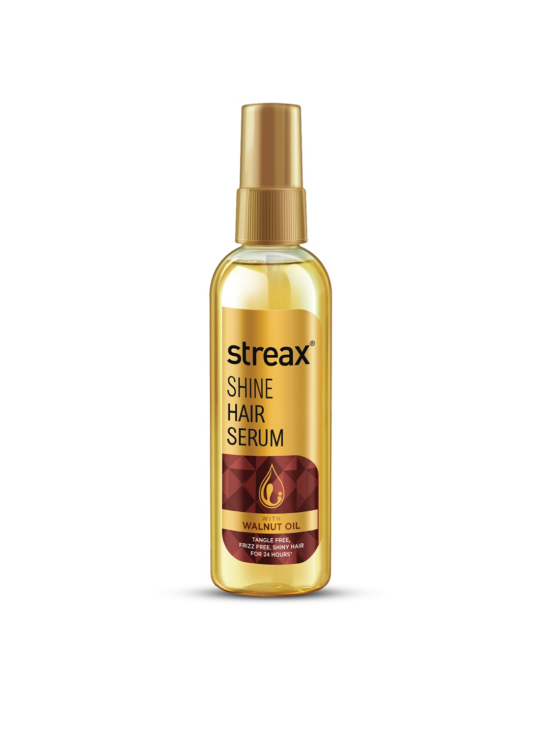 Streax Smoothening & Shine Hair Serum Vitalized with Walnut Oil & Vitamin E - 125ml, Gold
Streax Smoothening & Shine Hair Serum Vitalized with Walnut Oil & Vitamin E - 125ml, Gold