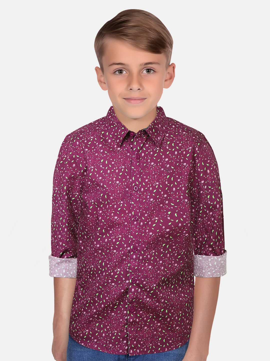Allen Solly Junior Boys Slim Fit Floral Printed Roll-Up Sleeves Pure Cotton Casual Shirt, Pink
Allen Solly Junior Boys Slim Fit Floral Printed Roll-Up Sleeves Pure Cotton Casual Shirt, Pink