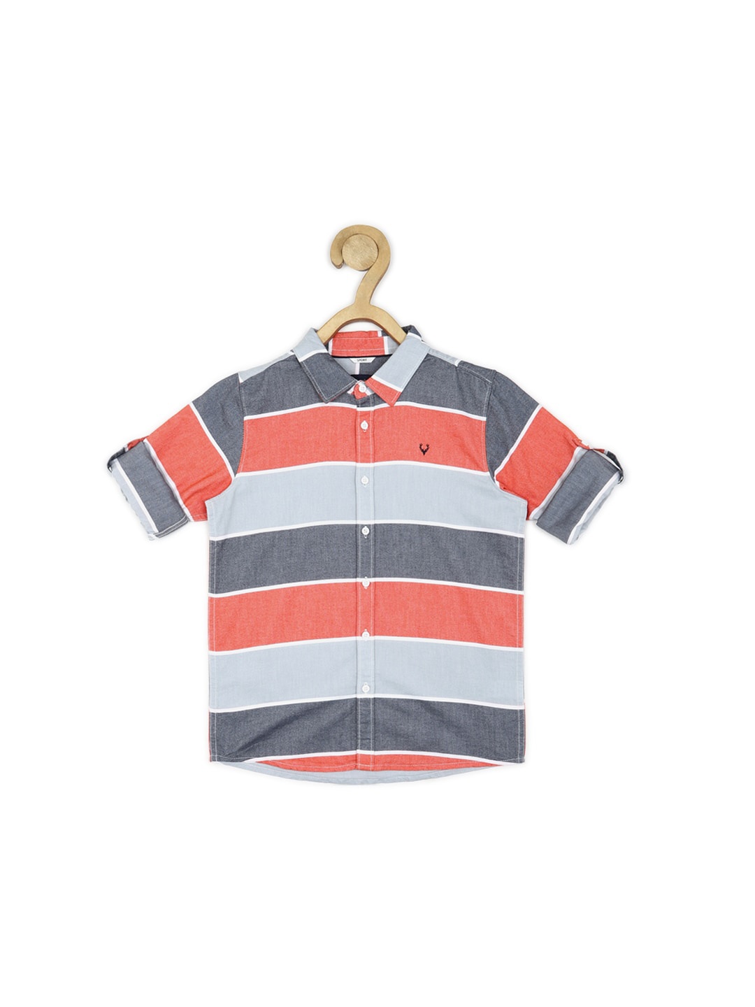 Allen Solly Junior Boys Slim Fit Opaque Horizontal Striped Pure Cotton Casual Shirt, Charcoal
Allen Solly Junior Boys Slim Fit Opaque Horizontal Striped Pure Cotton Casual Shirt, Charcoal