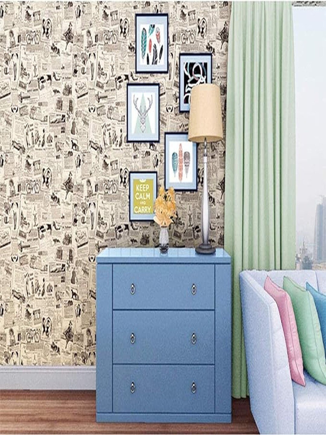 Univocean Beige & Black 3D Vintage Newspaper Printed Waterproof Removable Wall Sticker
Univocean Beige & Black 3D Vintage Newspaper Printed Waterproof Removable Wall Sticker