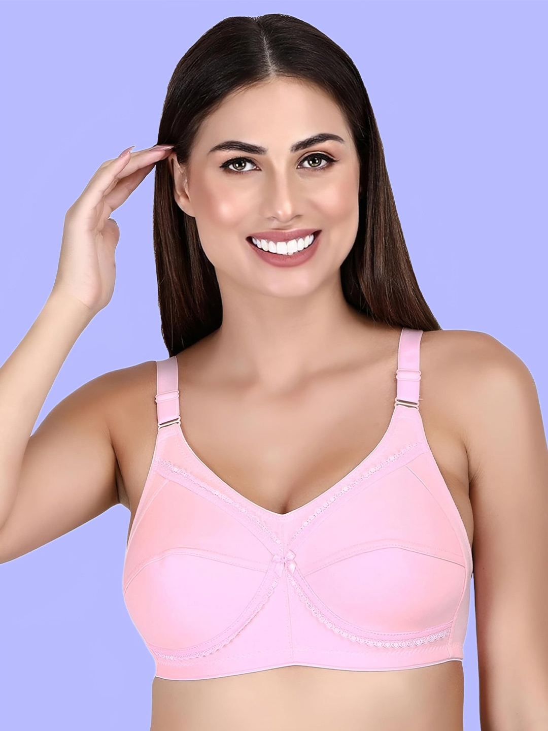 Hill Islands Full Coverage All Day Comfort Anti Odour Non Padded Cotton Everyday Bra, Pink
Hill Islands Full Coverage All Day Comfort Anti Odour Non Padded Cotton Everyday Bra, Pink