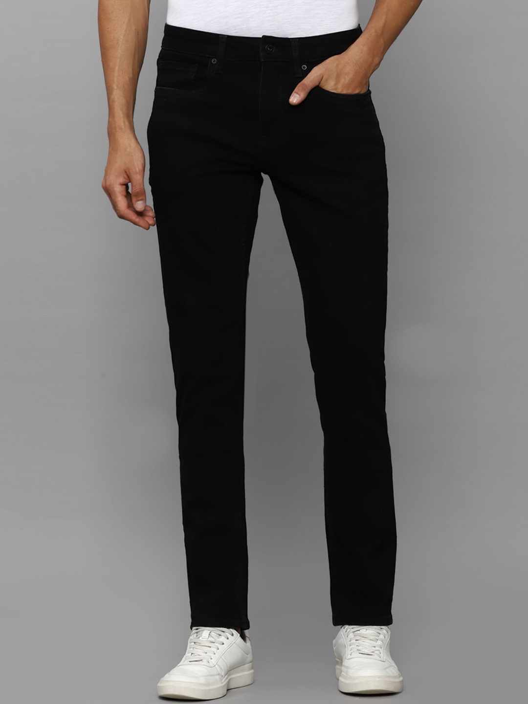 Louis Philippe Jeans Men Black Slim Fit Jeans