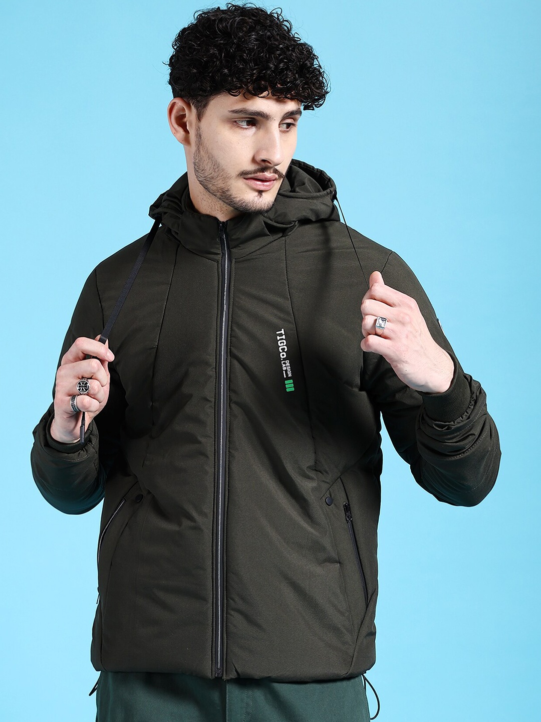 The Indian Garage Co Men Olive Green Striped Longline Outdoor Bomber with Embroidered Jacket
The Indian Garage Co Men Olive Green Striped Longline Outdoor Bomber with Embroidered Jacket
