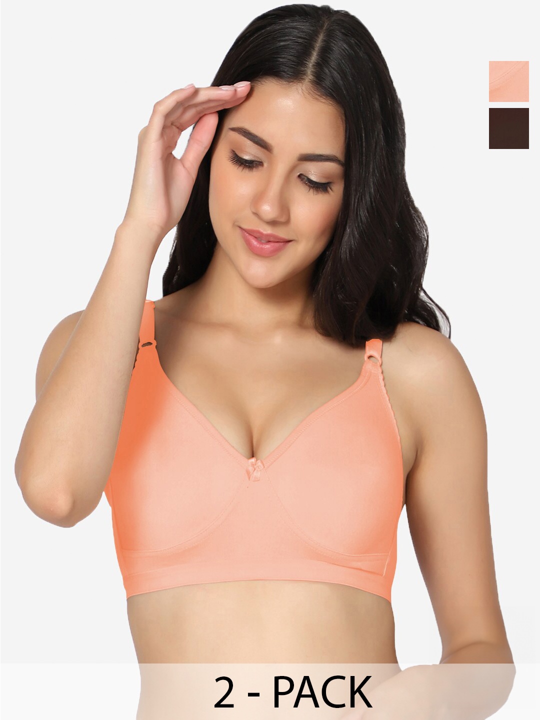 In Care Pack Of 2 Full Coverage Non Padded Pure Cotton T-shirt Bra With All Day Comfort, Pink
In Care Pack Of 2 Full Coverage Non Padded Pure Cotton T-shirt Bra With All Day Comfort, Pink
