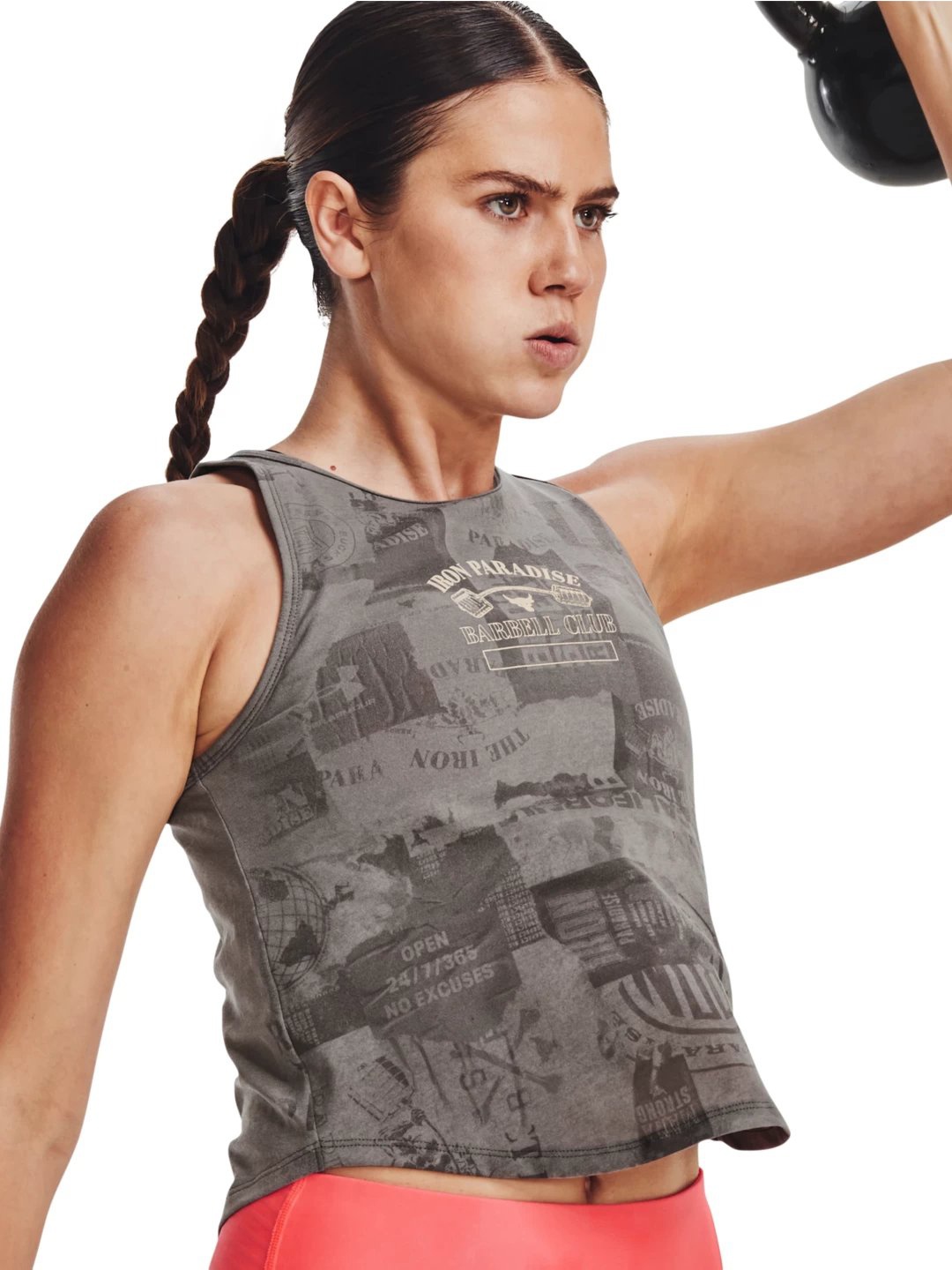 UNDER ARMOUR Abstract Printed Sleeveless Project Rock Show Your Gym Tank T-shirt, Grey
UNDER ARMOUR Abstract Printed Sleeveless Project Rock Show Your Gym Tank T-shirt, Grey