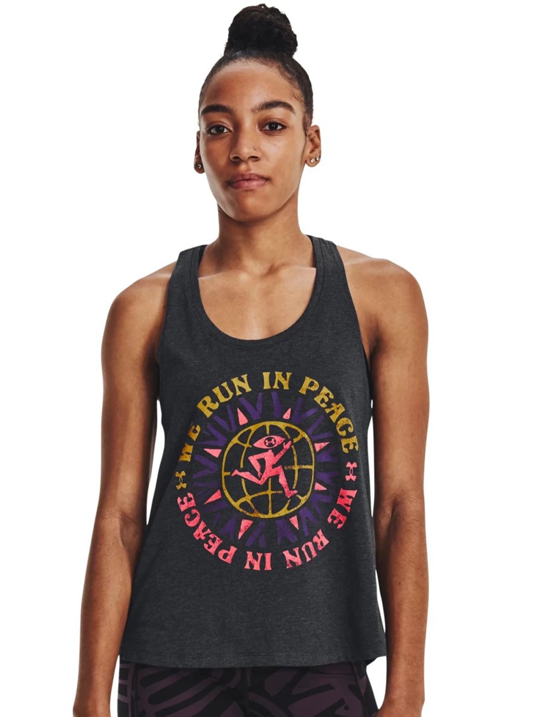 UNDER ARMOUR UA Run In Peace Typography Printed Relaxed-Fit Sleeveless T-Shirt, Black
UNDER ARMOUR UA Run In Peace Typography Printed Relaxed-Fit Sleeveless T-Shirt, Black