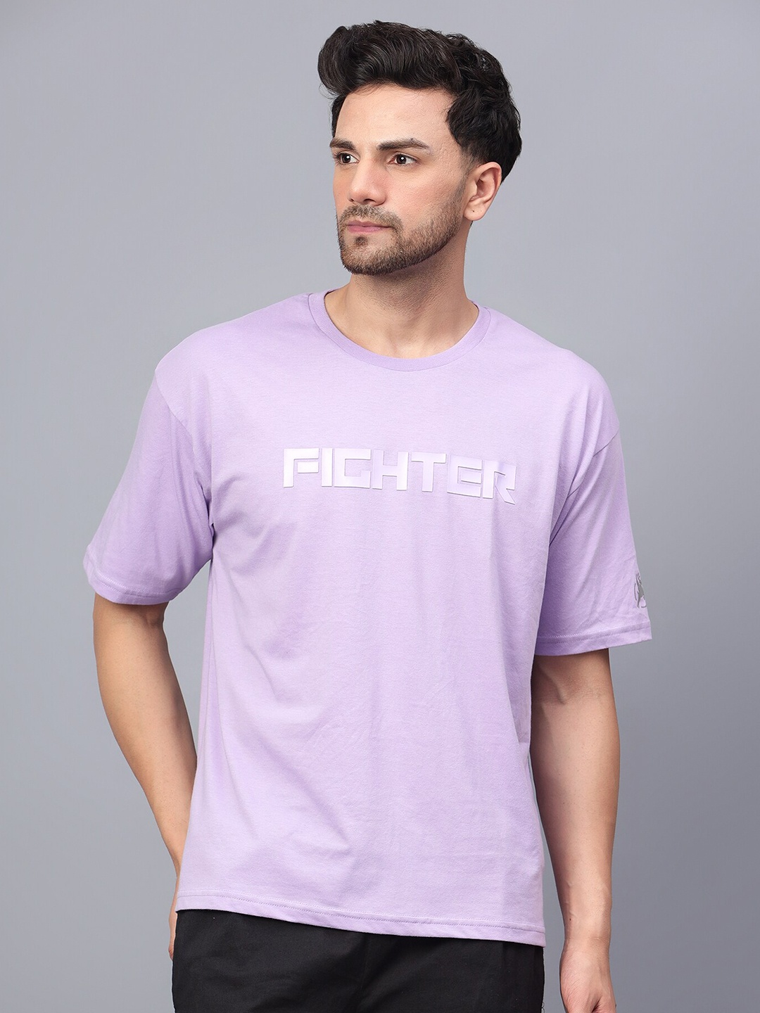 Trenz Typography Printed Dri-FIT T-shirt, Lavender