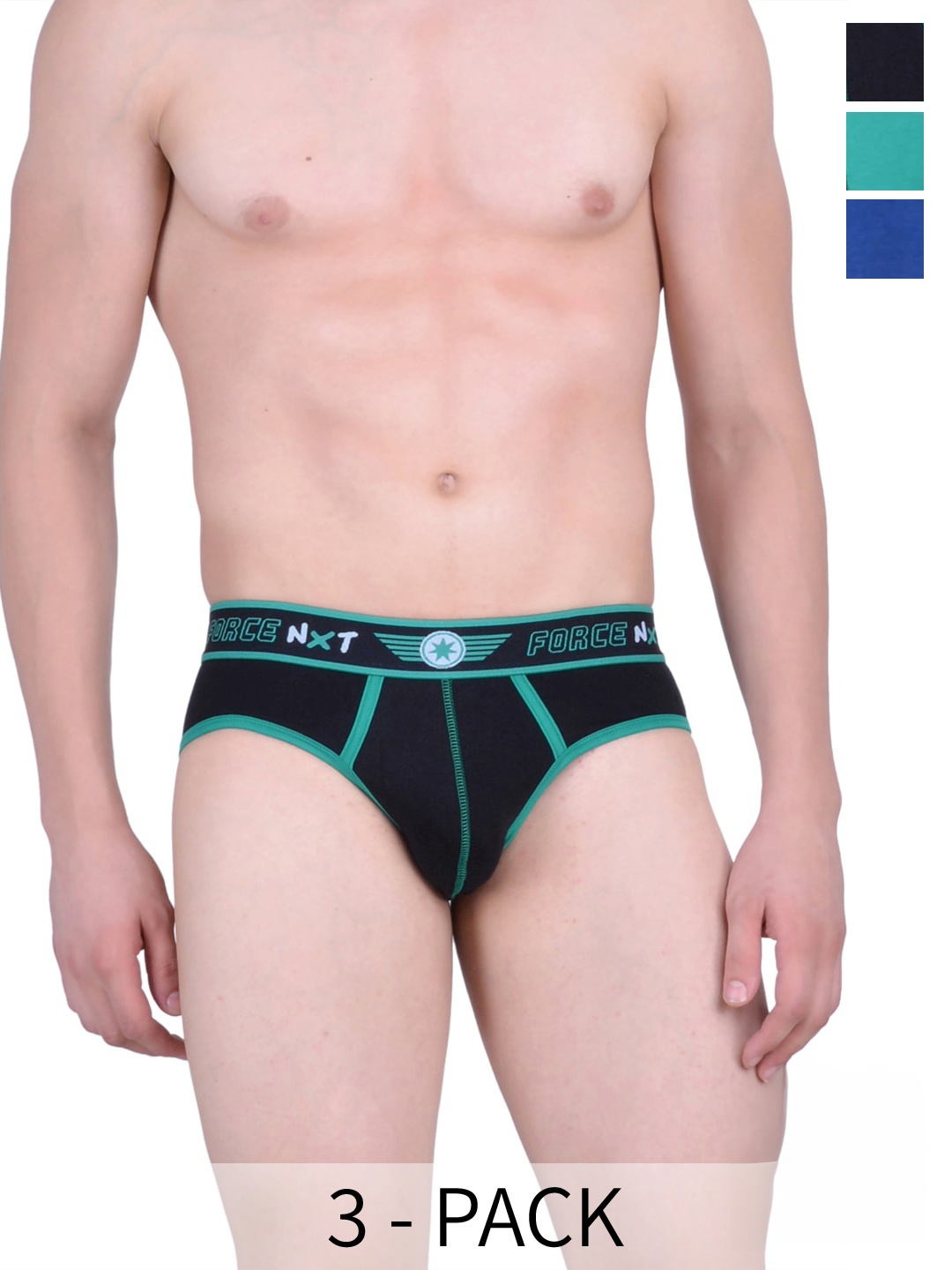 Force NXT Pack Of 3 Assorted Anti Microbial Basic Briefs MNFL-32-R3-ASST-C1-PO3
Force NXT Pack Of 3 Assorted Anti Microbial Basic Briefs MNFL-32-R3-ASST-C1-PO3