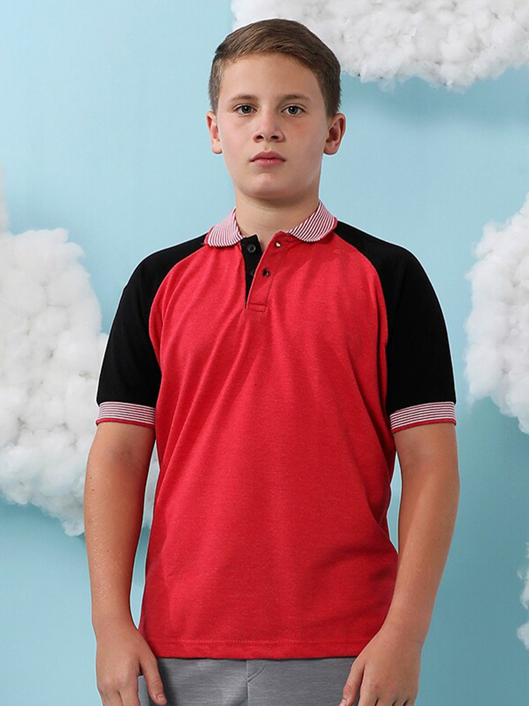 Instafab Boys Polo Neck Short Sleeves Cotton T-shirt, Red
Instafab Boys Polo Neck Short Sleeves Cotton T-shirt, Red