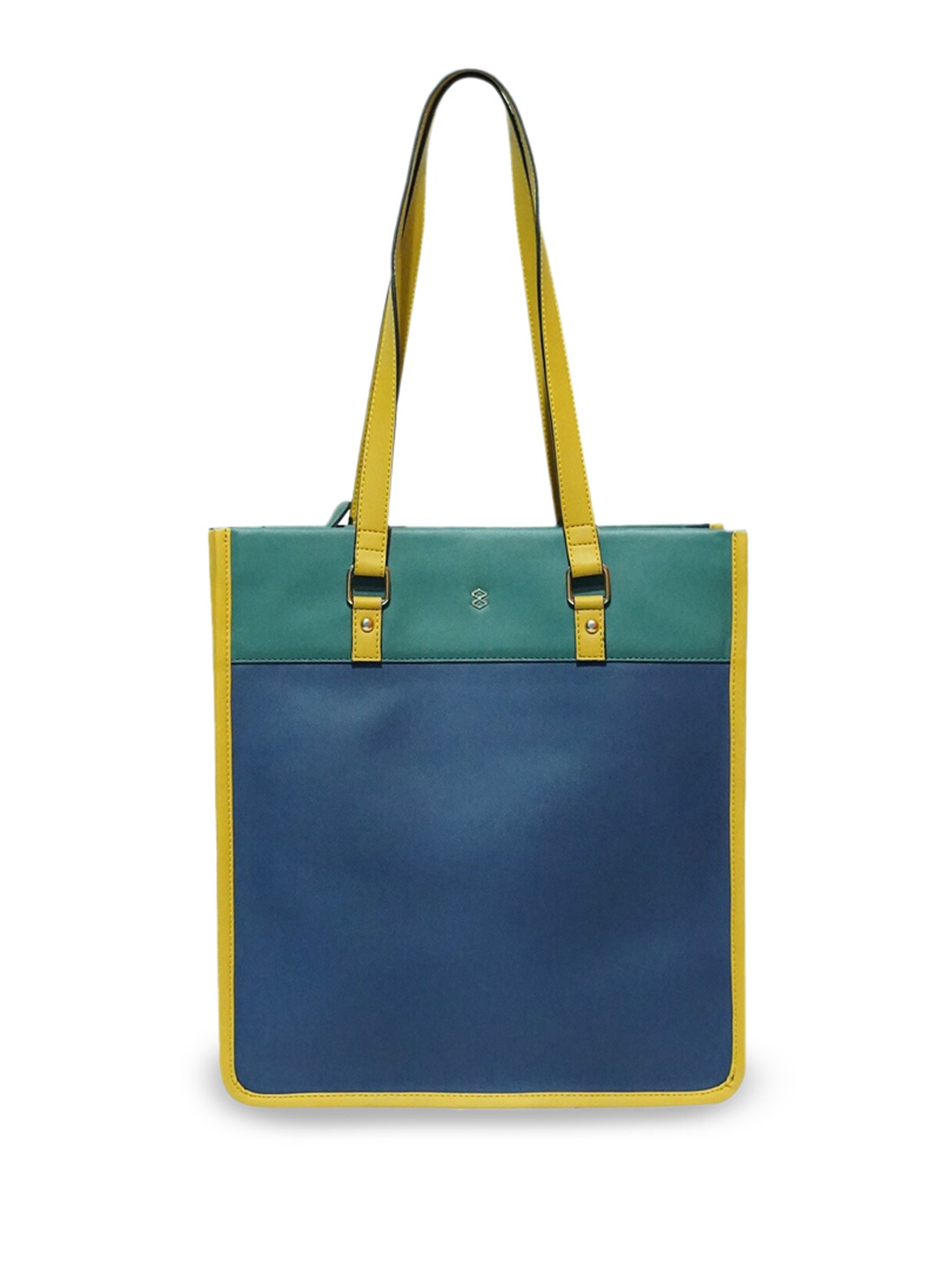 HORRA Colourblocked Oversized Shoulder Bag, Blue