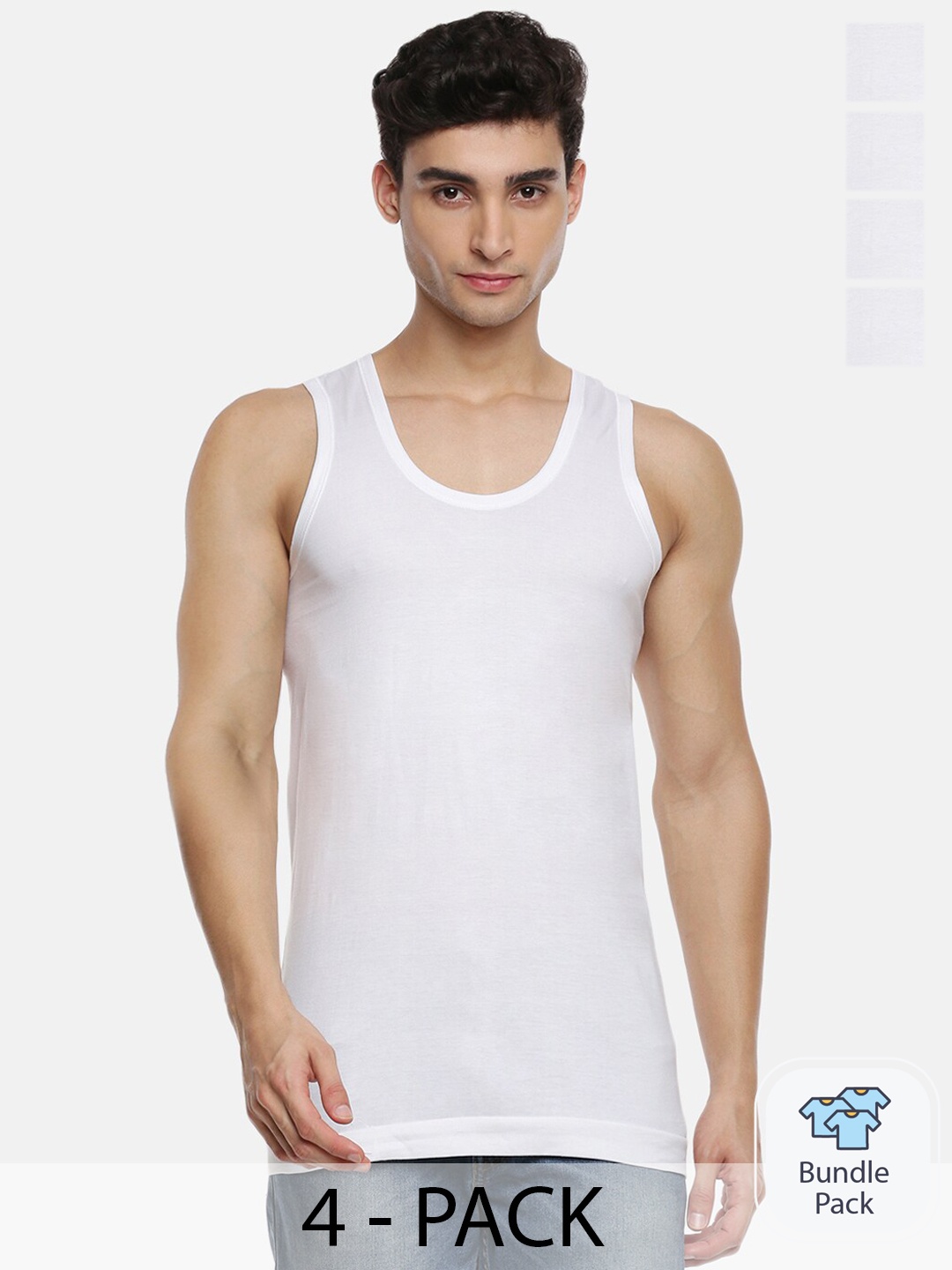 Ramraj Pack Of 4 Scoop Neck Pure Cotton Undershirt Innerwear Vests RomexRNVP4PcsR, White
Ramraj Pack Of 4 Scoop Neck Pure Cotton Undershirt Innerwear Vests RomexRNVP4PcsR, White