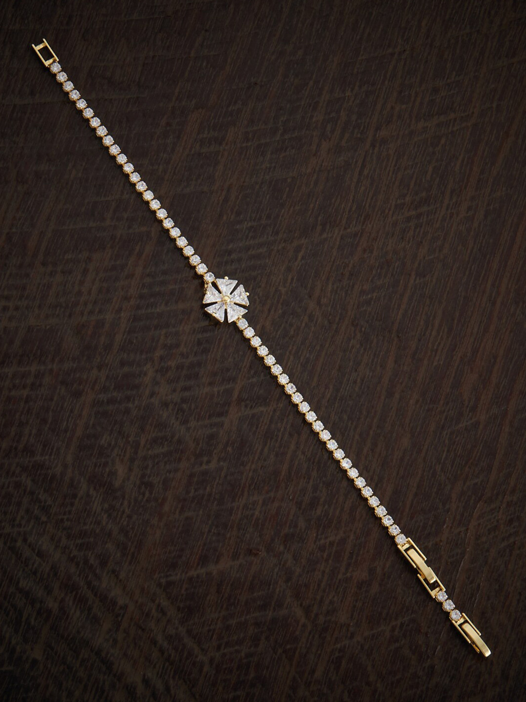 Kushal's Fashion Jewellery Women Gold-Plated Cubic Zirconia Wraparound Bracelet
Kushal's Fashion Jewellery Women Gold-Plated Cubic Zirconia Wraparound Bracelet