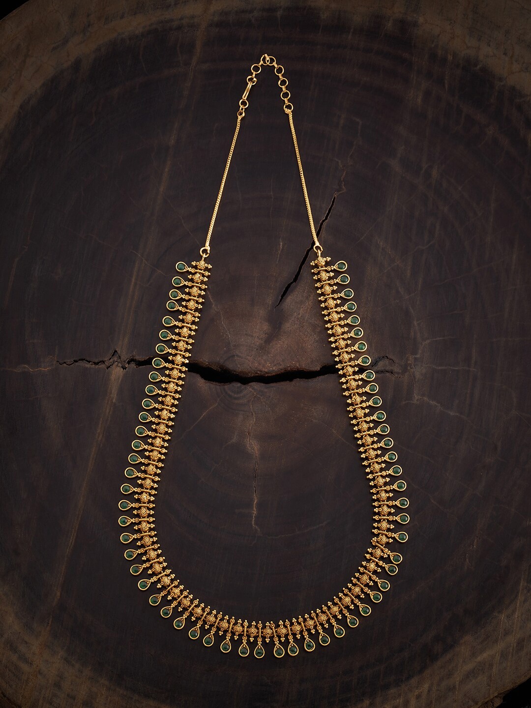 Kushal's Fashion Jewellery Gold-Plated Stones-Studded Copper Antique Necklace
Kushal's Fashion Jewellery Gold-Plated Stones-Studded Copper Antique Necklace