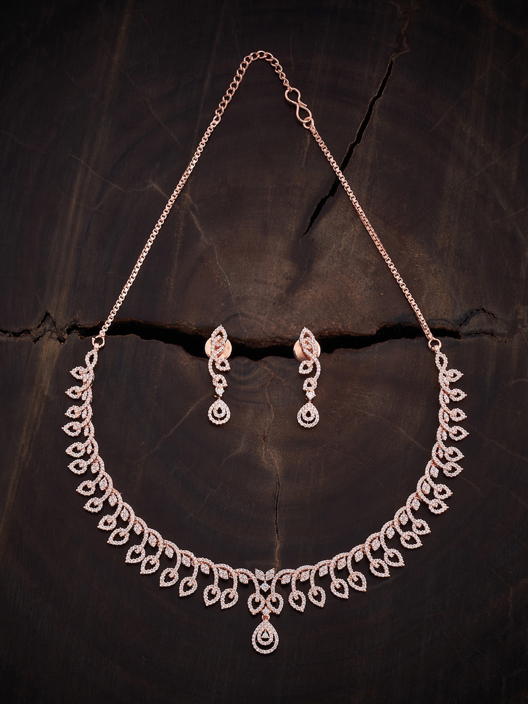 Kushal's Fashion Jewellery Rose Gold-Plated Cubic Zirconia Stone-Studded Jewellery Set
Kushal's Fashion Jewellery Rose Gold-Plated Cubic Zirconia Stone-Studded Jewellery Set
