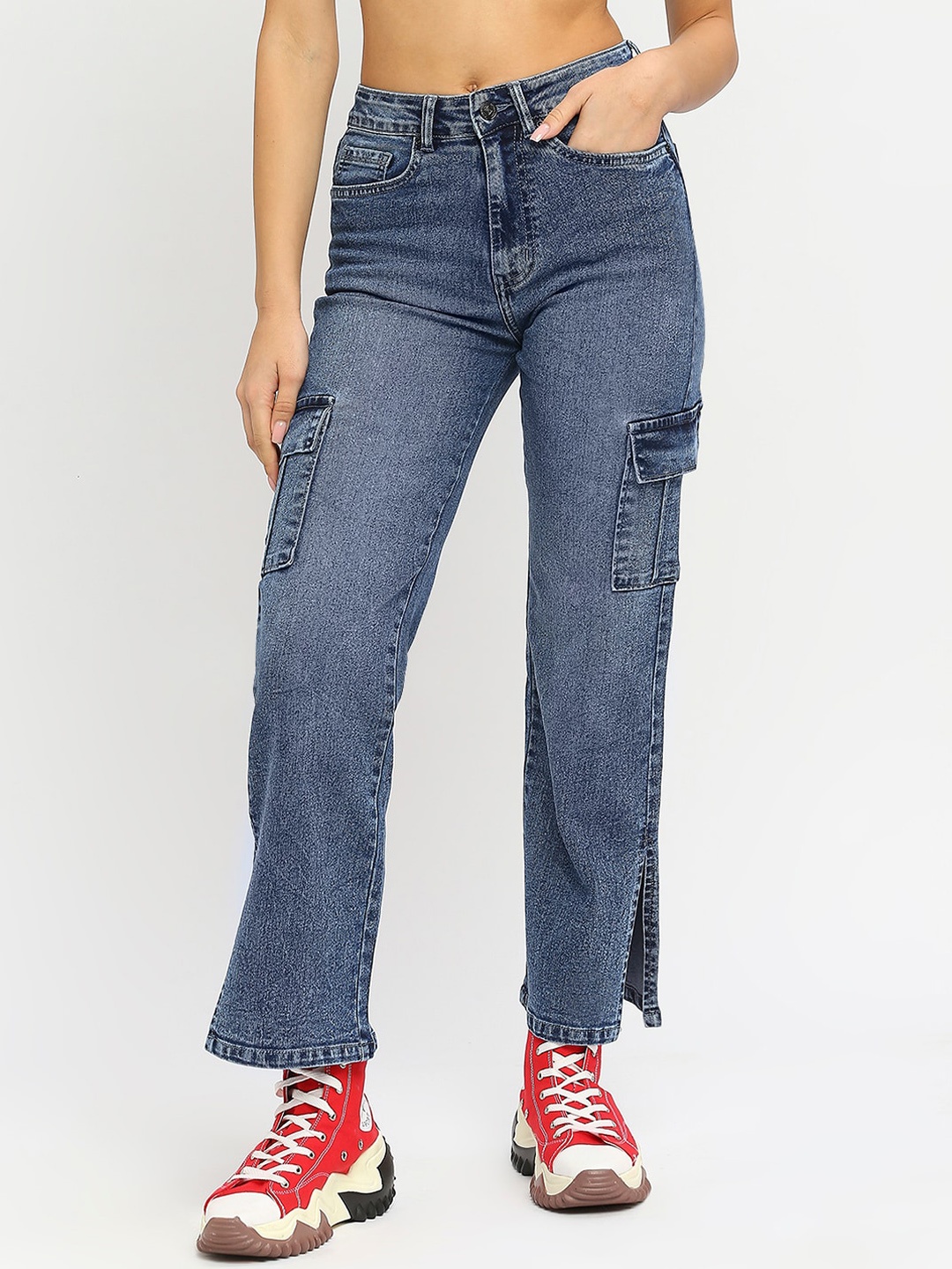 HJ HASASI Women Boyfriend Fit High-Rise Heavy Fade Acid Wash Stretchable Jeans, Blue
HJ HASASI Women Boyfriend Fit High-Rise Heavy Fade Acid Wash Stretchable Jeans, Blue