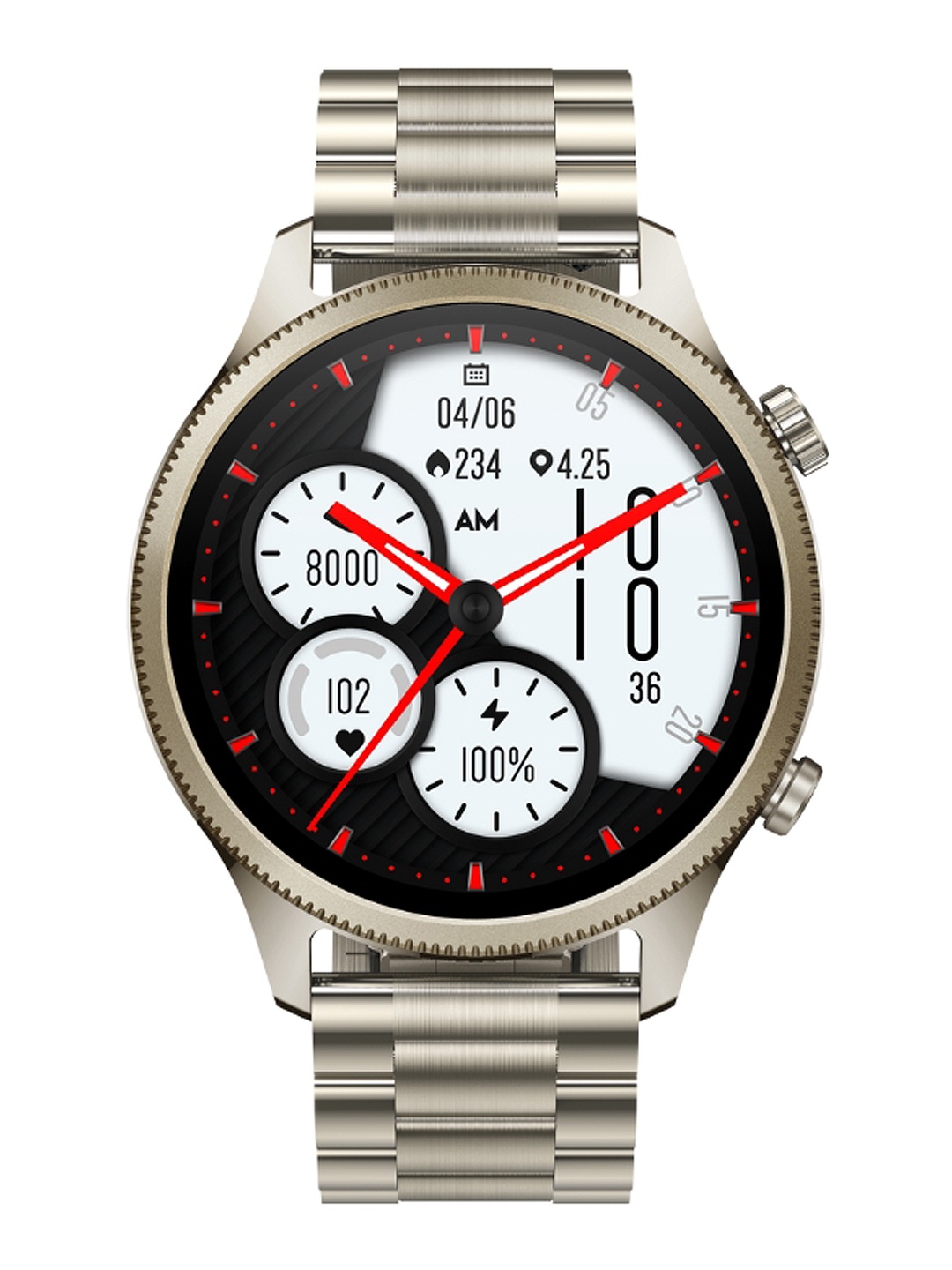 NOISE Evolve 4 1.46" AMOLED Display Metal Edition & Bluetooth Calling Smartwatch, Silver
NOISE Evolve 4 1.46" AMOLED Display Metal Edition & Bluetooth Calling Smartwatch, Silver