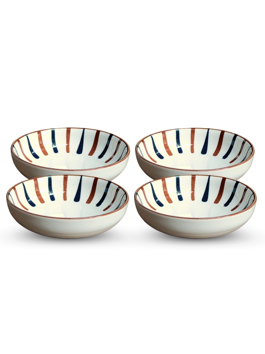 YELONA White & Blue 4 Pieces Geometric Printed Porcelain Glossy Bowls - 80 ML Each
YELONA White & Blue 4 Pieces Geometric Printed Porcelain Glossy Bowls - 80 ML Each