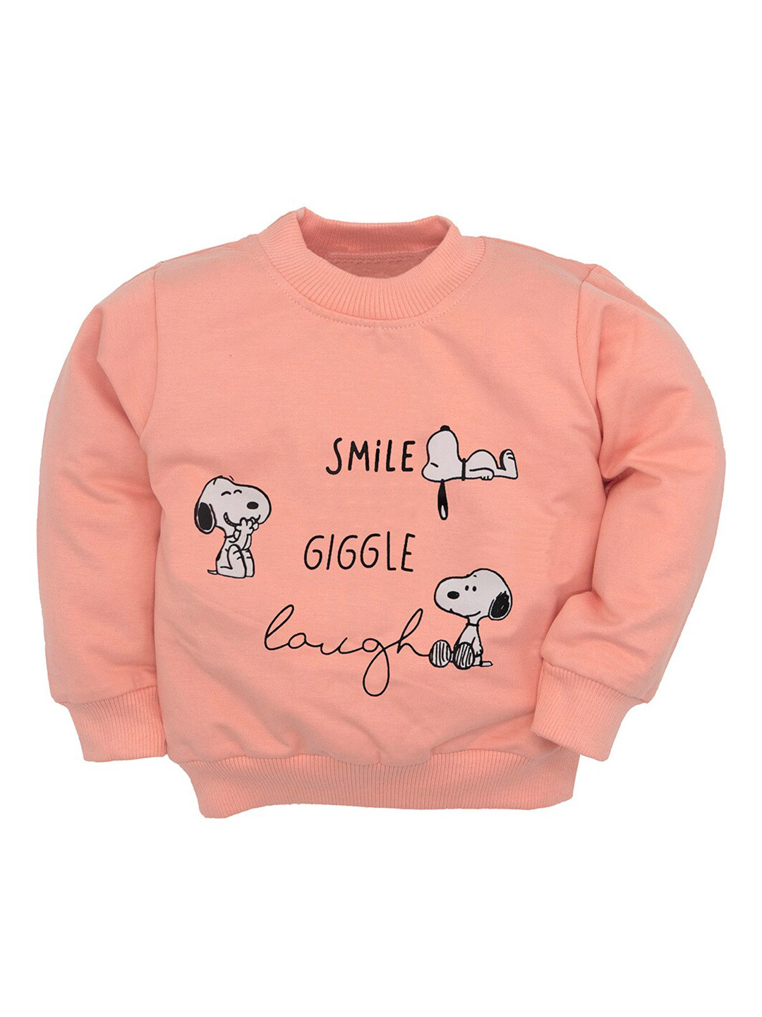 BAESD Infants Snoopy Graphic Printed Cotton Pullover Sweatshirt, Peach 
BAESD Infants Snoopy Graphic Printed Cotton Pullover Sweatshirt, Peach
