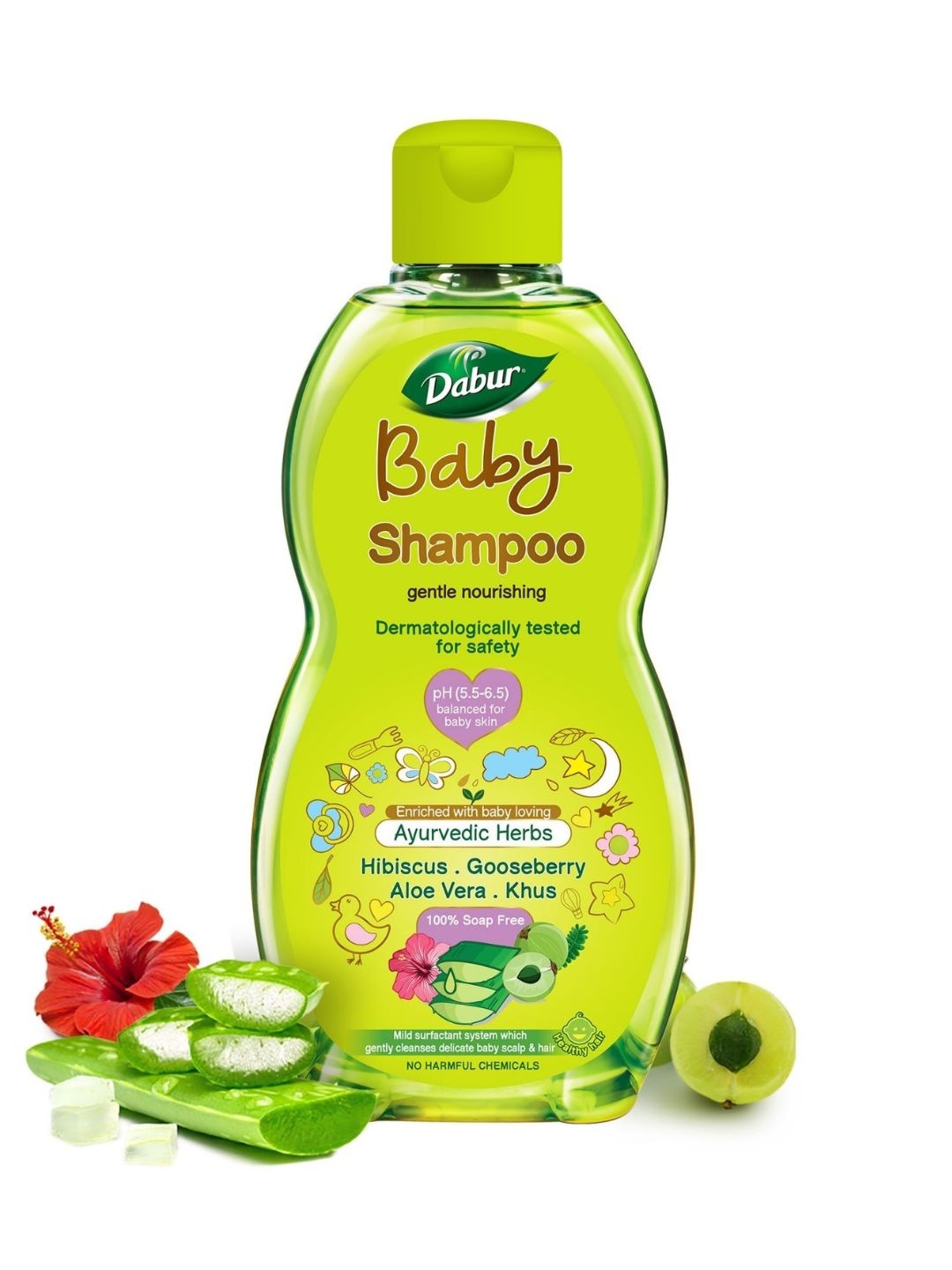 Dabur Gentle Nourishing Tear-Free Baby Shampoo with Aloe Vera & Gooseberry - 200 ml, Lime green
Dabur Gentle Nourishing Tear-Free Baby Shampoo with Aloe Vera & Gooseberry - 200 ml, Lime green