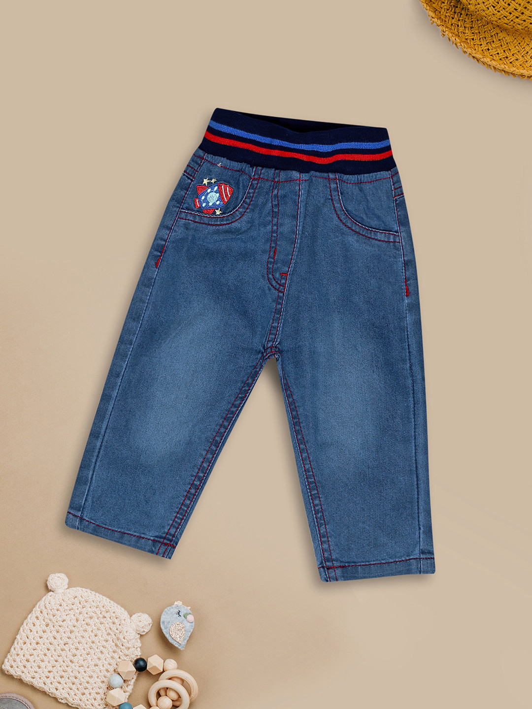 V-Mart Kids Slim Fit Light Fade Jeans, Blue
V-Mart Kids Slim Fit Light Fade Jeans, Blue