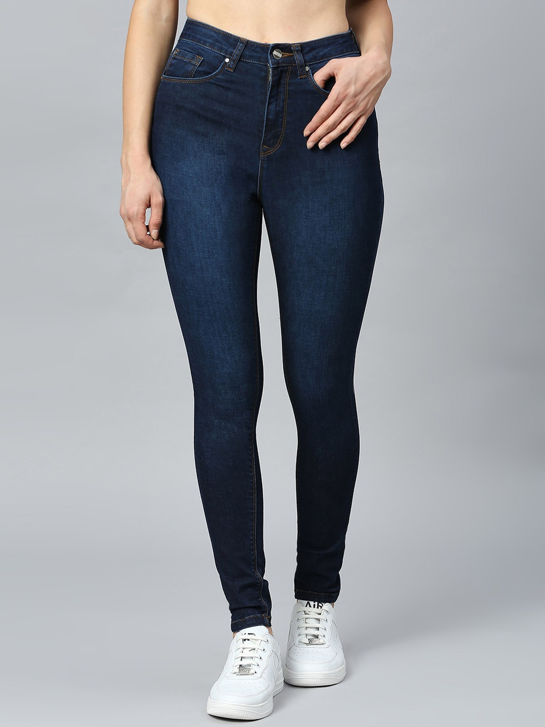 Mast & Harbour Women Blue Skinny Fit High-Rise Light Fade Clean Look Stretchable Jeans
Mast & Harbour Women Blue Skinny Fit High-Rise Light Fade Clean Look Stretchable Jeans