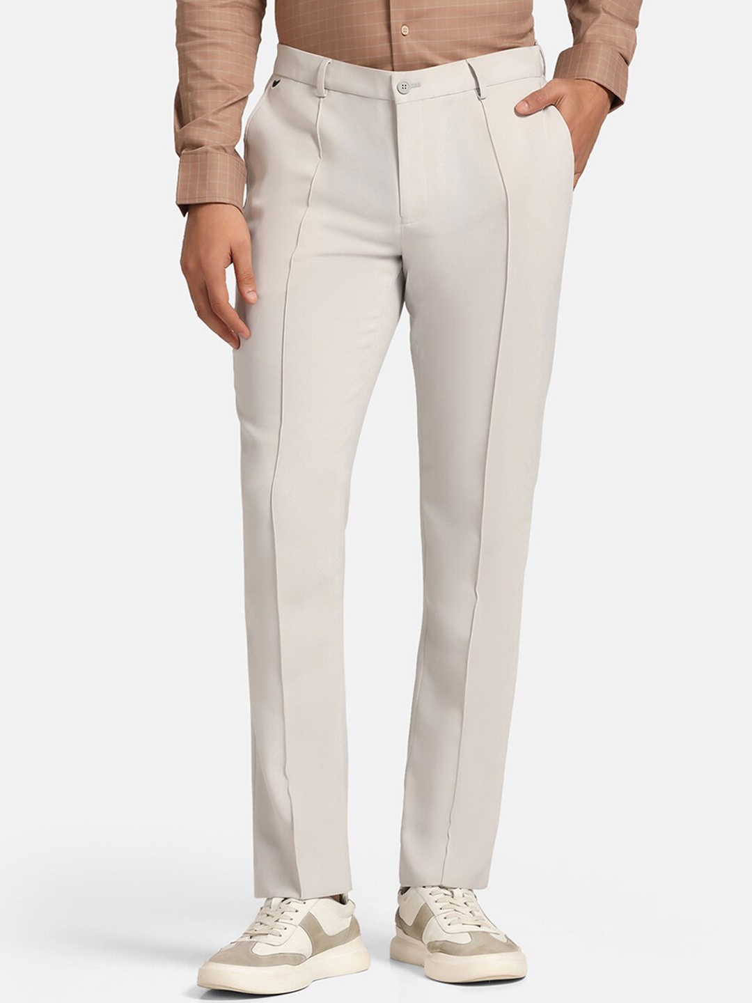 Blackberrys TechPro Men B-91 Slim Fit Low-Rise Easy Wash Regular Trousers, Off white
Blackberrys TechPro Men B-91 Slim Fit Low-Rise Easy Wash Regular Trousers, Off white