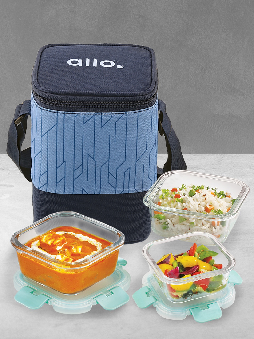 Allo Microwave Safe Borosilicate Glass Lunch Box with Space Blue Bag (310ml x 2,160ml x 1)
Allo Microwave Safe Borosilicate Glass Lunch Box with Space Blue Bag (310ml x 2,160ml x 1)