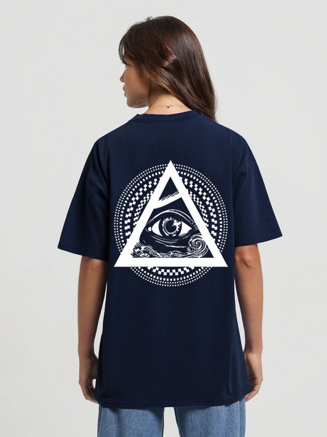 MISCHIEF MONKEY Graphic Printed Drop Shoulder Sleeves Pure Cotton Oversized T-shirt, Navy blue
MISCHIEF MONKEY Graphic Printed Drop Shoulder Sleeves Pure Cotton Oversized T-shirt, Navy blue