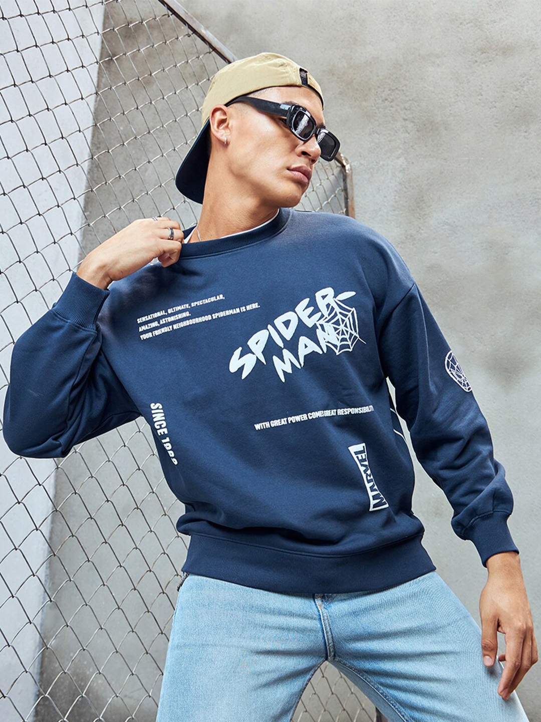 Bewakoof Plus Plus Size Heavy Duty 1.0 Spider Man Hooded Oversized Fleece Sweatshirt, Blue
Bewakoof Plus Plus Size Heavy Duty 1.0 Spider Man Hooded Oversized Fleece Sweatshirt, Blue