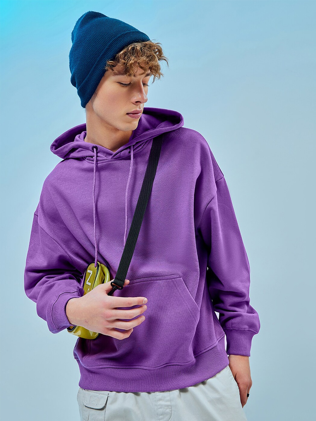 Bewakoof Heavy Duty Plus Size 1.0 Hooded Fleece Oversized Pullover Sweatshirt, Purple
Bewakoof Heavy Duty Plus Size 1.0 Hooded Fleece Oversized Pullover Sweatshirt, Purple