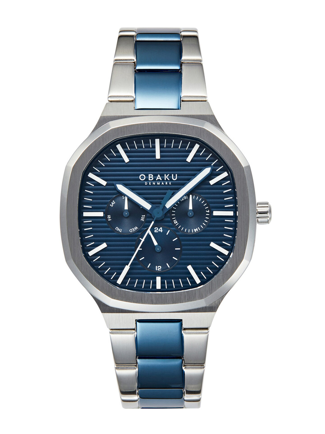 Obaku Men Embellished Dial Stainless Steel Bracelet Style Straps Analogue Multi Watch, Silver
Obaku Men Embellished Dial Stainless Steel Bracelet Style Straps Analogue Multi Watch, Silver
