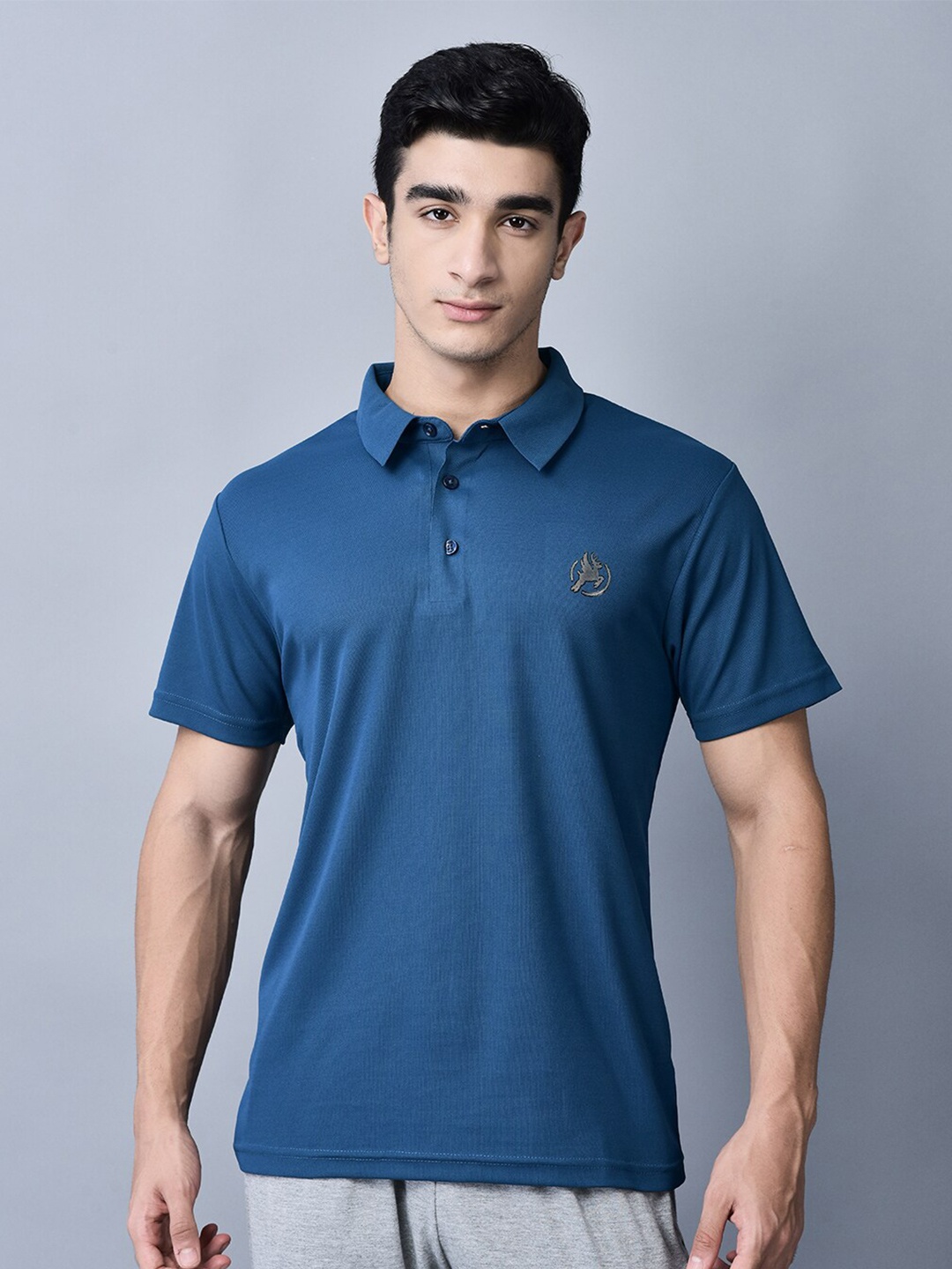 Trenz Polo Collar T-shirt, Blue