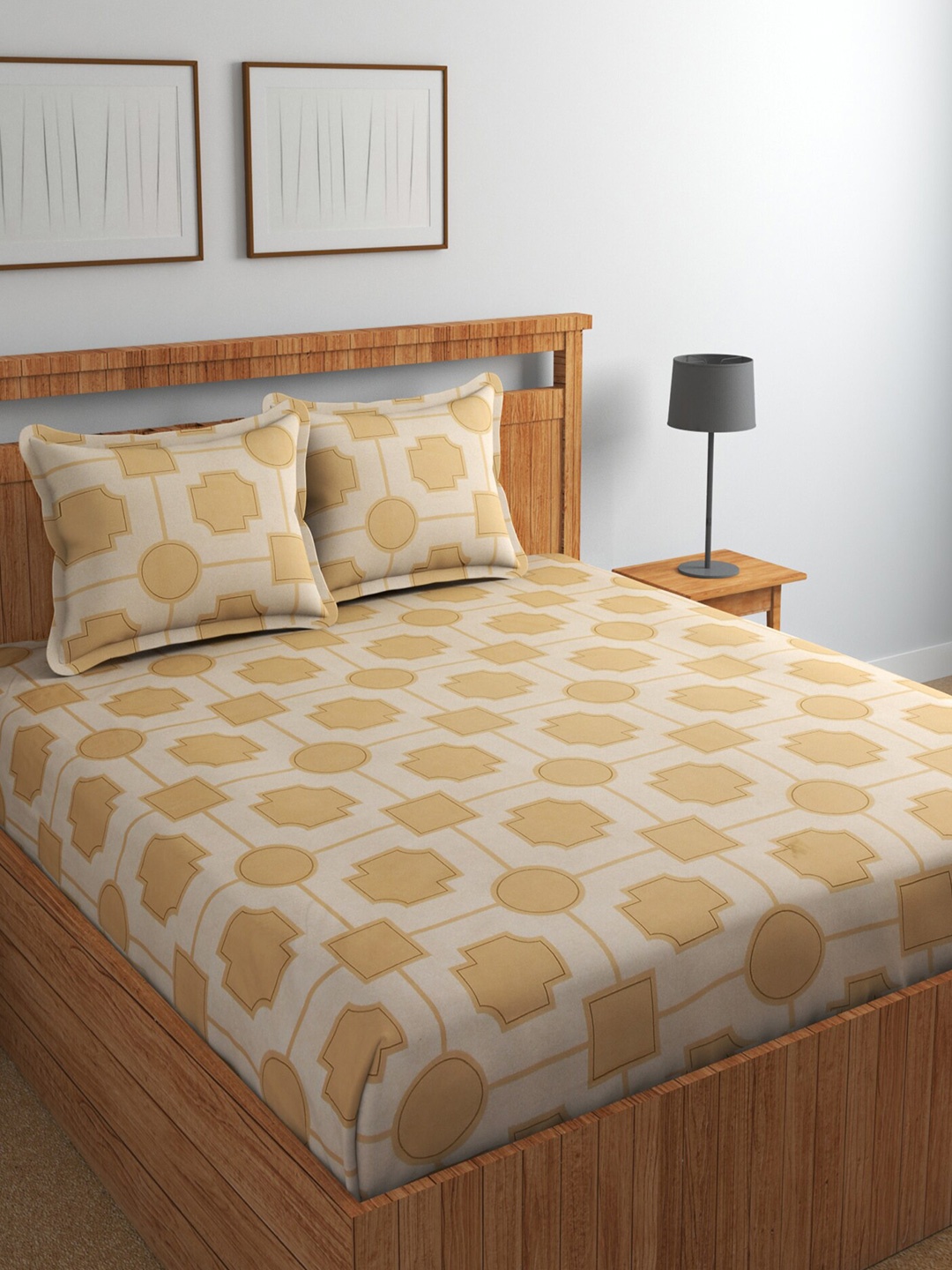 BELVOSTUM Gulmohar Camel Brown Geometric Cotton 220 TC Queen Bedsheet with 2 Pillow Covers
BELVOSTUM Gulmohar Camel Brown Geometric Cotton 220 TC Queen Bedsheet with 2 Pillow Covers