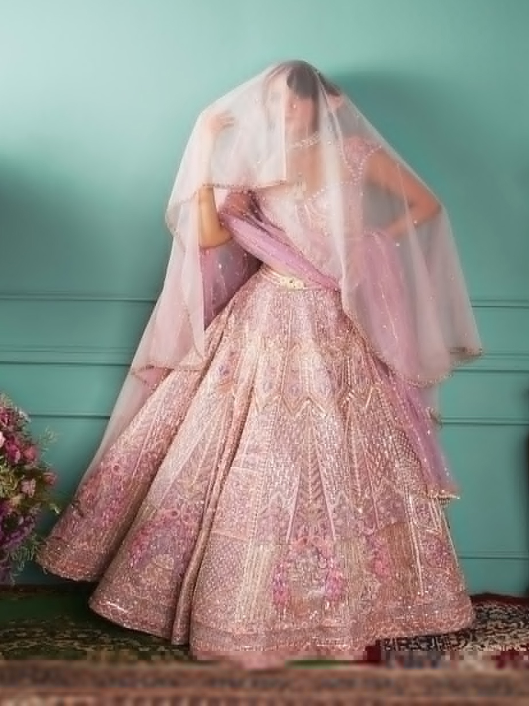 Bindani by Jigar & Nikita Pink & Purple Embroidered Beads and Stones Made to Measure Lehenga Blouse With
Bindani by Jigar & Nikita Pink & Purple Embroidered Beads and Stones Made to Measure Lehenga Blouse With