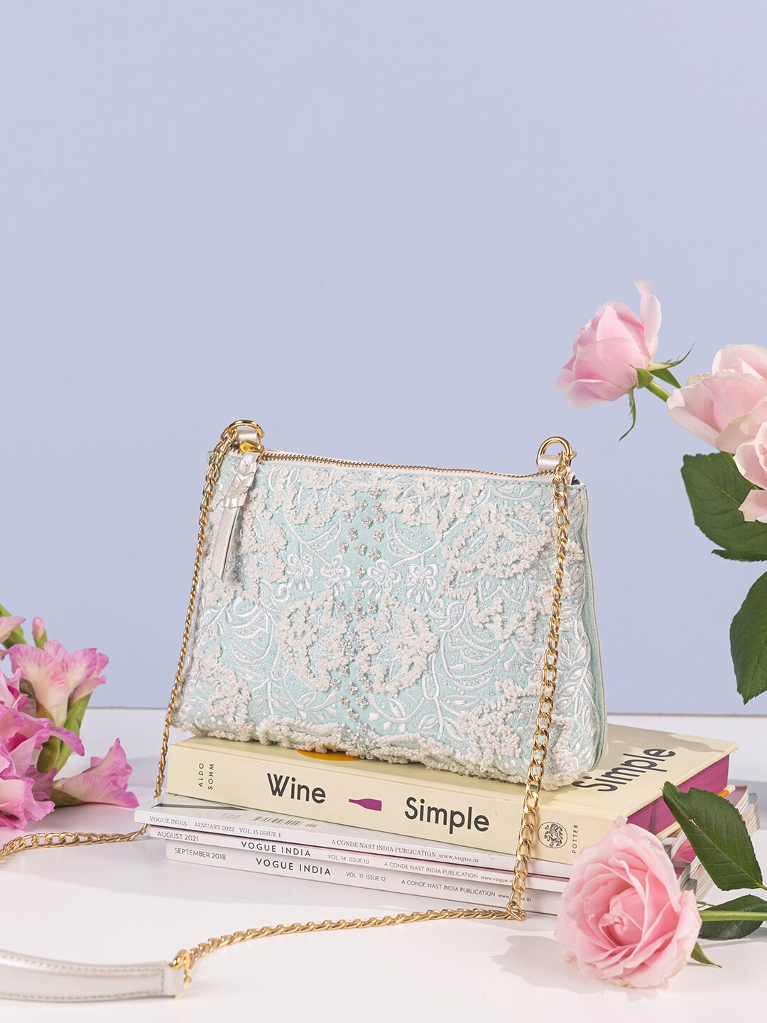 The Leather Garden Embellished & Embroidered Leather Structured Shoulder Bag, Green
The Leather Garden Embellished & Embroidered Leather Structured Shoulder Bag, Green