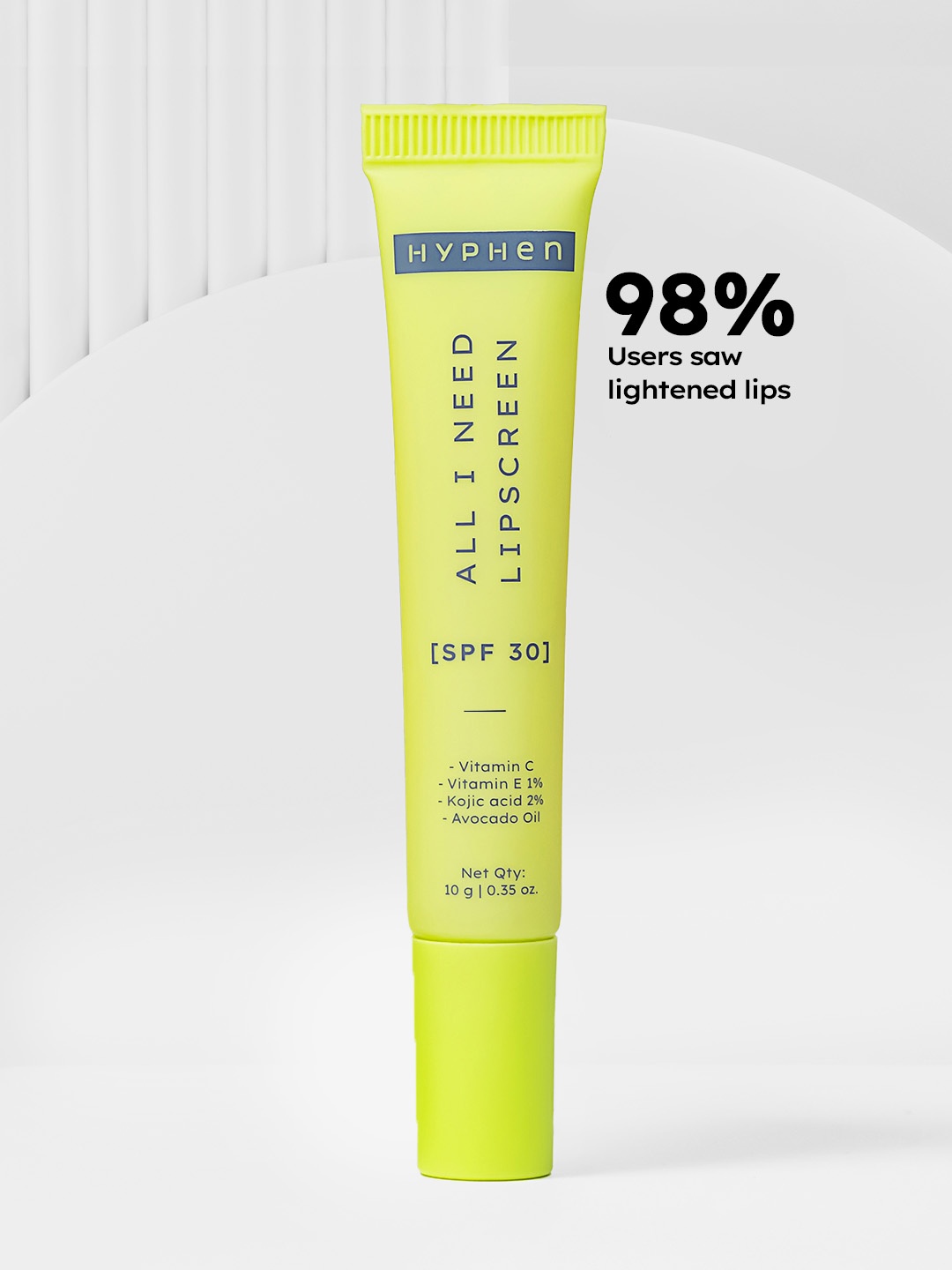 Hyphen All I Need Lipscreen SPF30 Lip Balm for Sun Protection & Pigmentation - 10g, Green
Hyphen All I Need Lipscreen SPF30 Lip Balm for Sun Protection & Pigmentation - 10g, Green