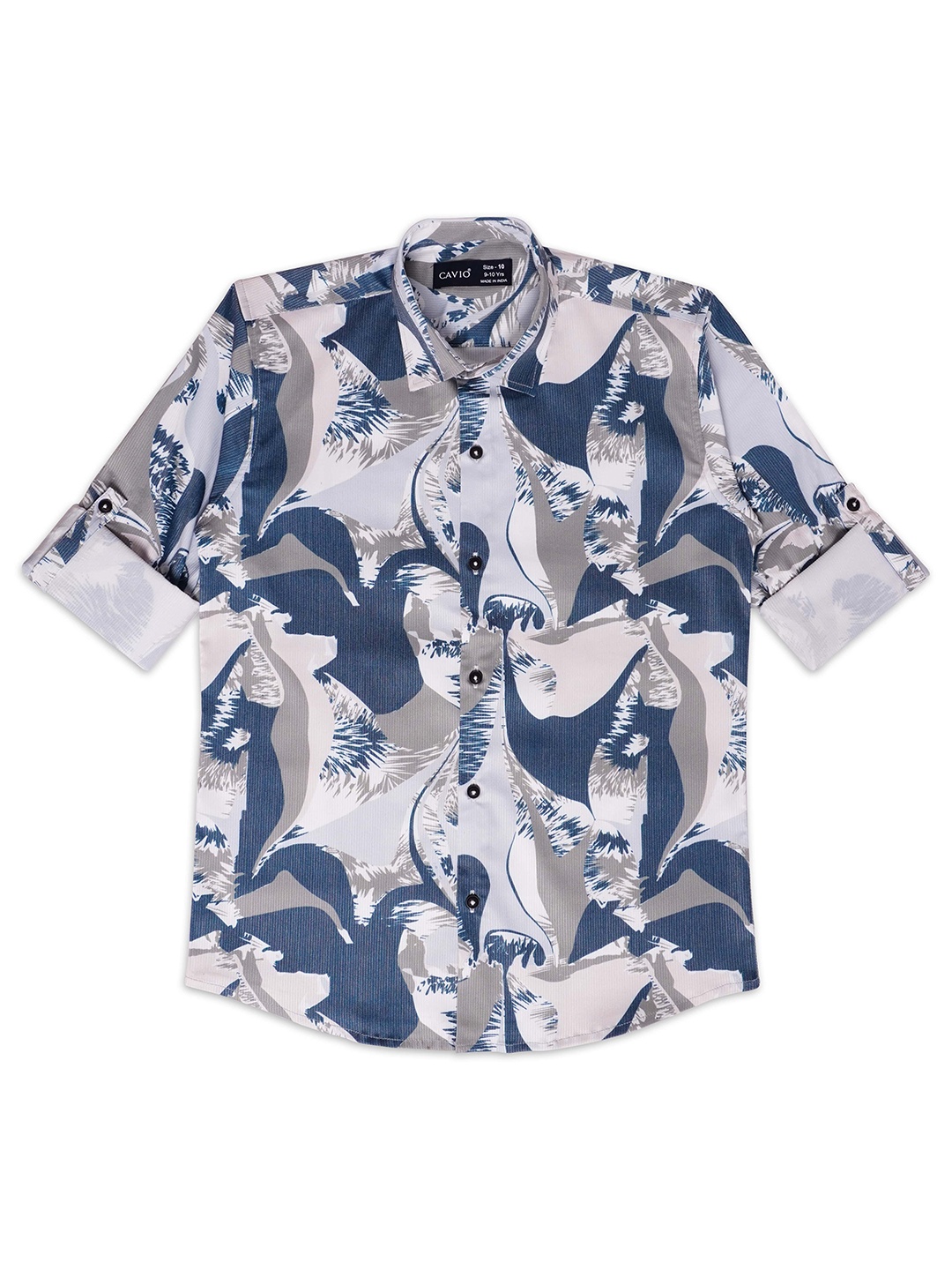 CAVIO Boys Comfort Abstract Printed Roll-Up Sleeves Pure Cotton Casual Shirt, Navy blue
CAVIO Boys Comfort Abstract Printed Roll-Up Sleeves Pure Cotton Casual Shirt, Navy blue