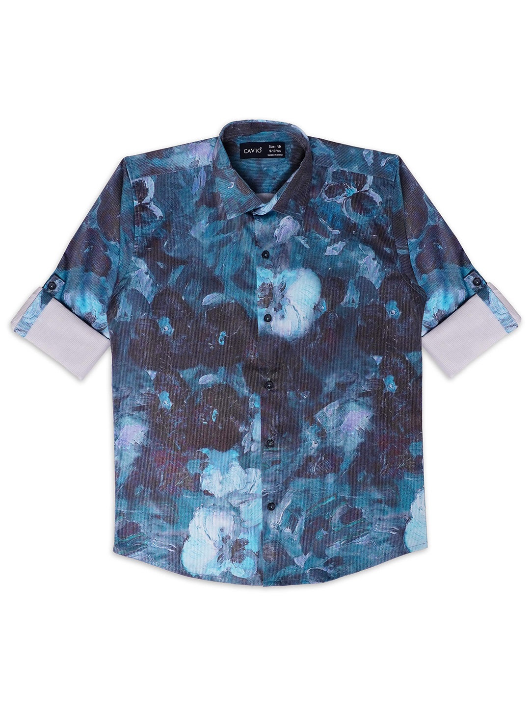 CAVIO Boys Comfort Floral Printed Roll-Up Sleeves Pure Cotton Casual Shirt, Navy blue
CAVIO Boys Comfort Floral Printed Roll-Up Sleeves Pure Cotton Casual Shirt, Navy blue